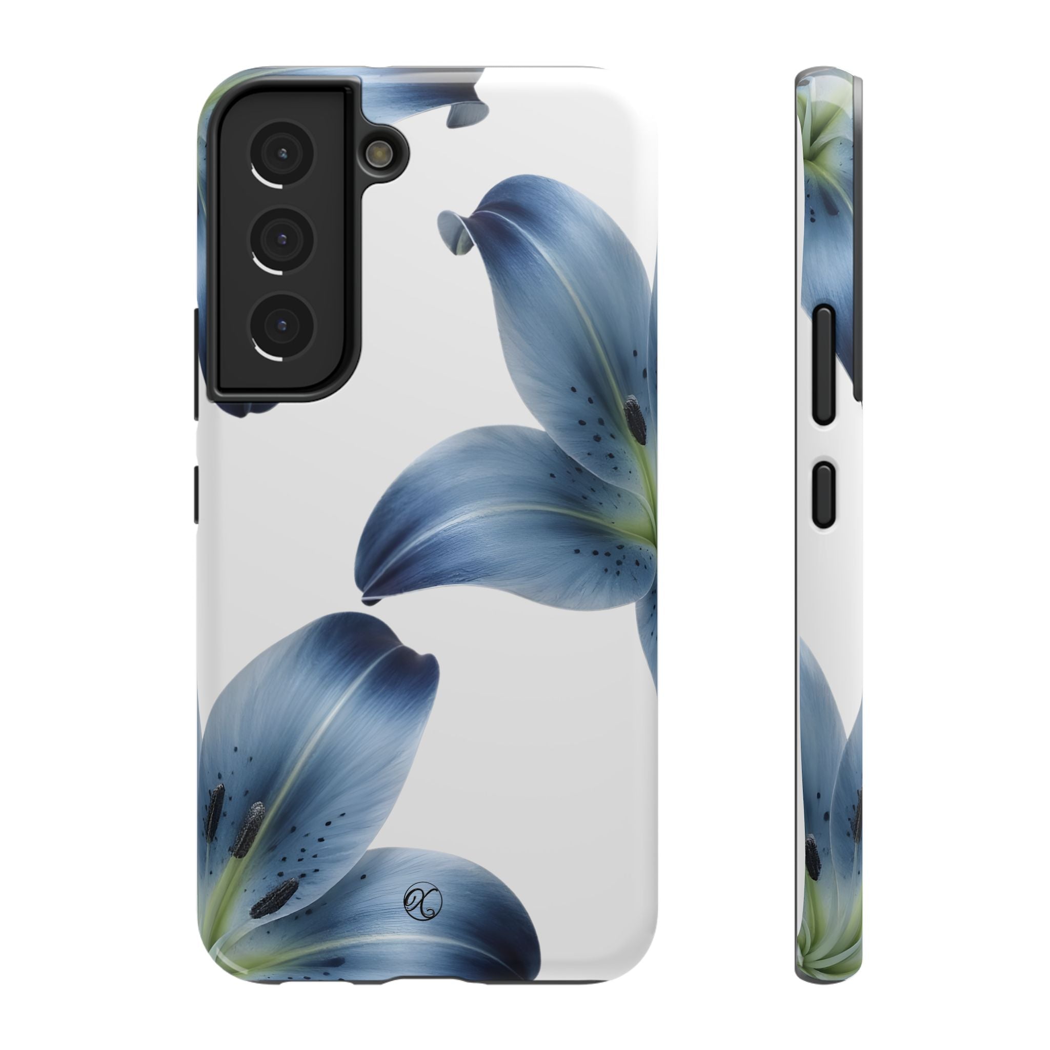 Floral Blue Lily Impact-Resistant Phone Case