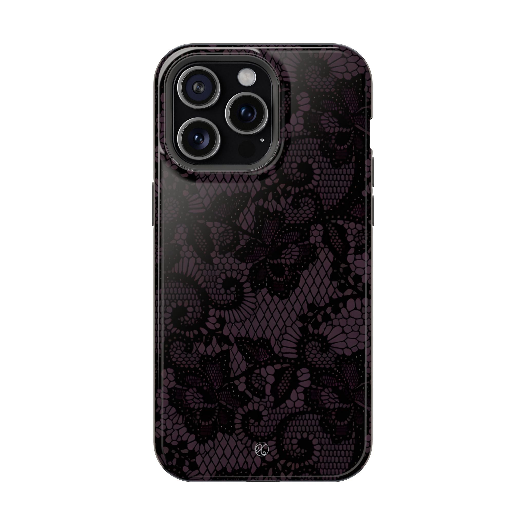 Purple Lace Noir Impact-Resistant Phone Case