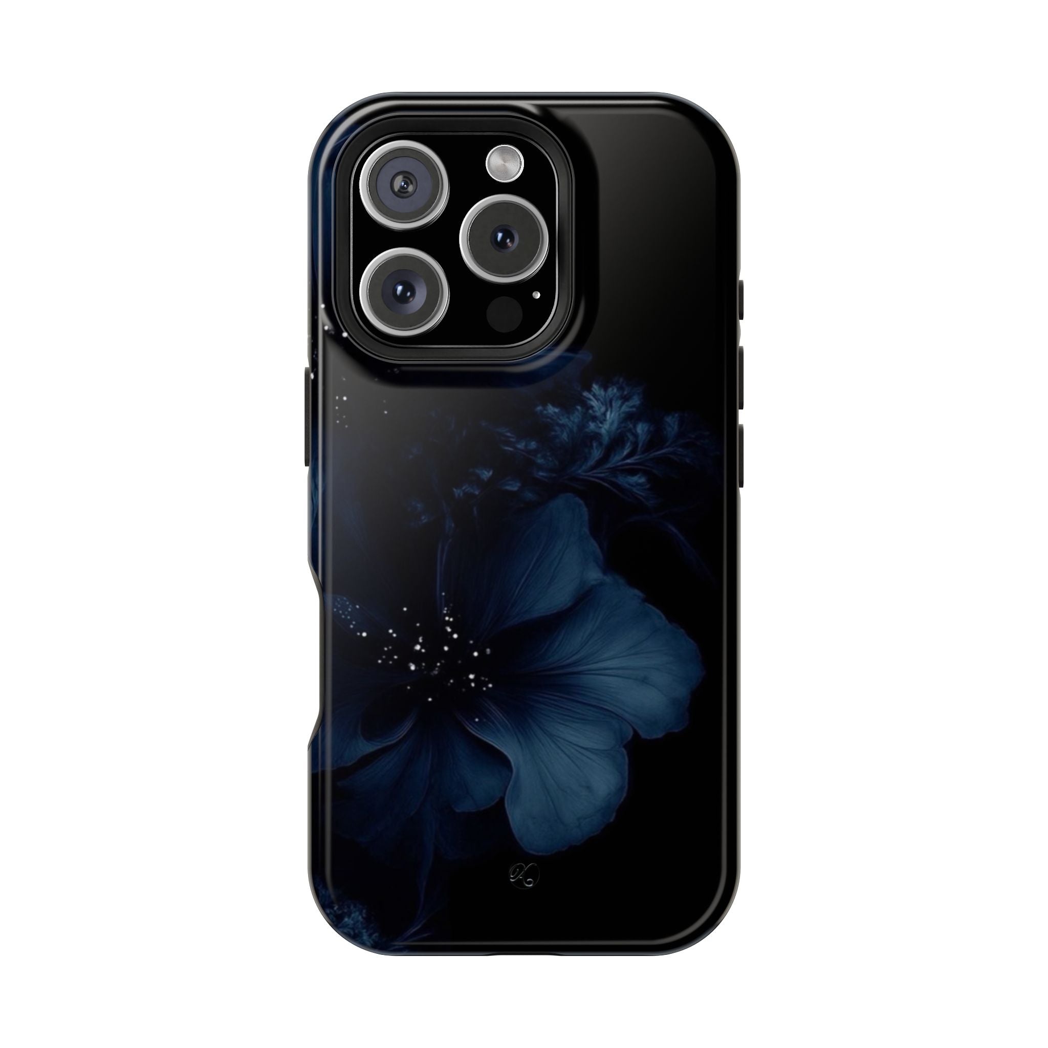 Impact-Resistant Phone Case — Midnight Floral Protection