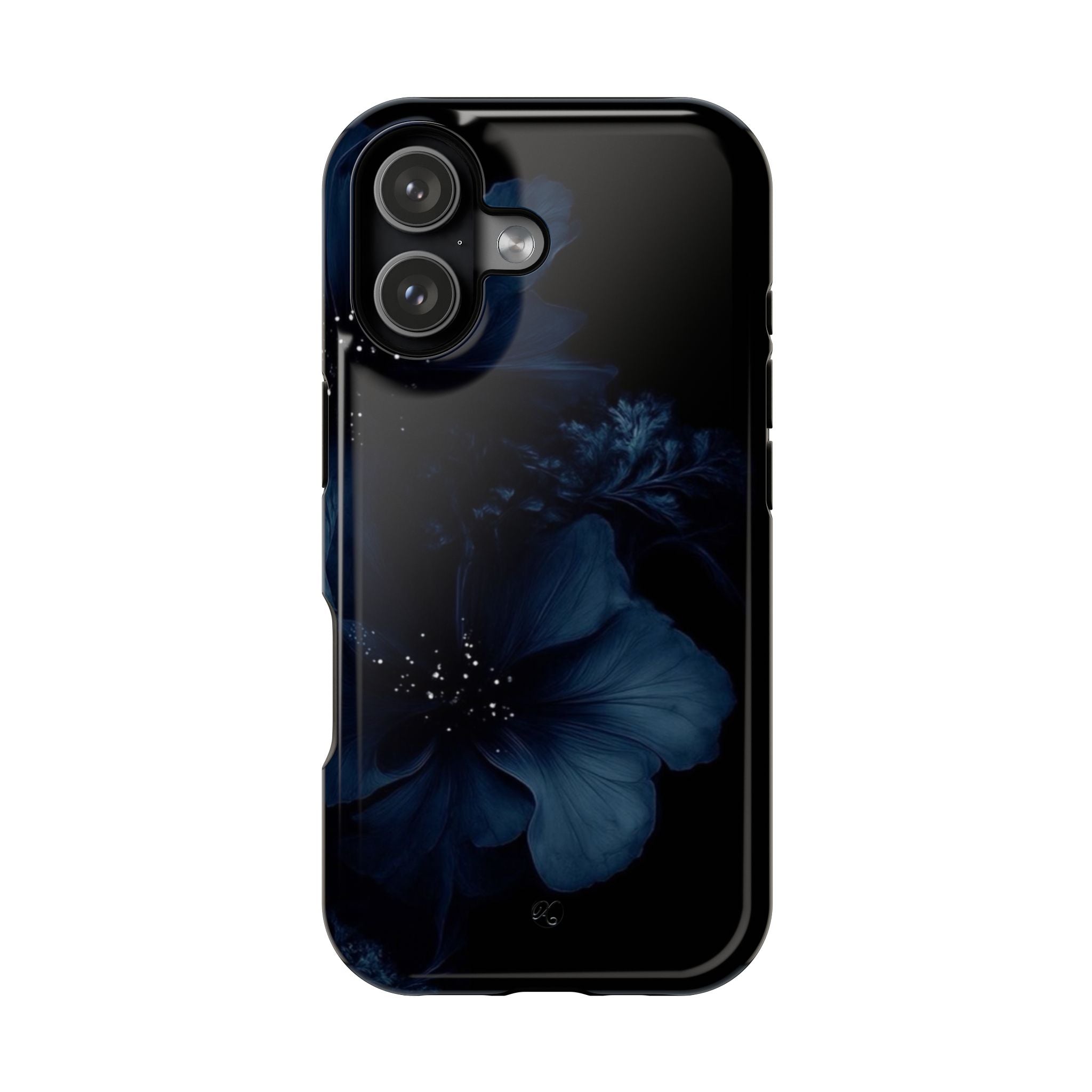 Impact-Resistant Phone Case — Midnight Floral Protection