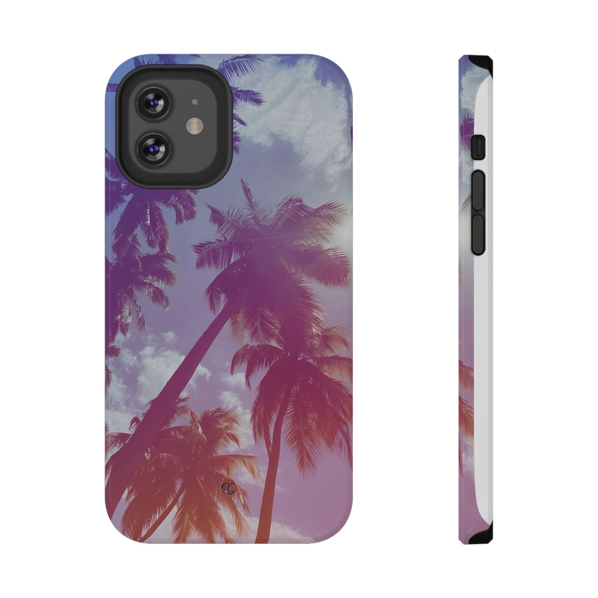 Tropical Palm Impact Phone Case — Sunset Palm Tree Protective Cover