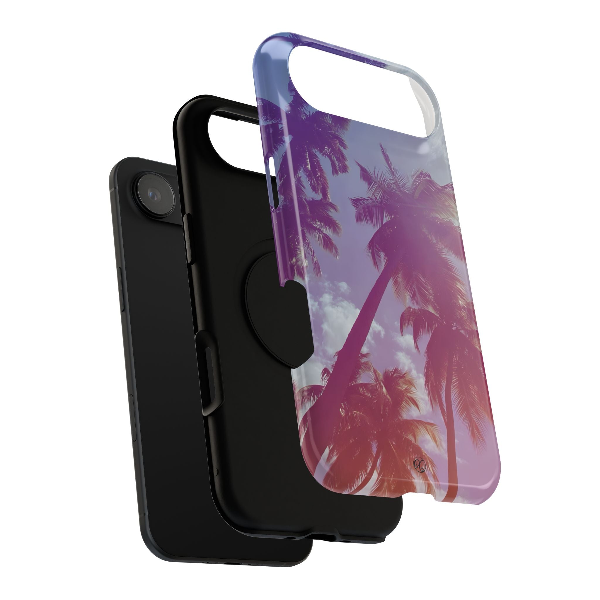 Tropical Palm Impact Phone Case — Sunset Palm Tree Protective Cover