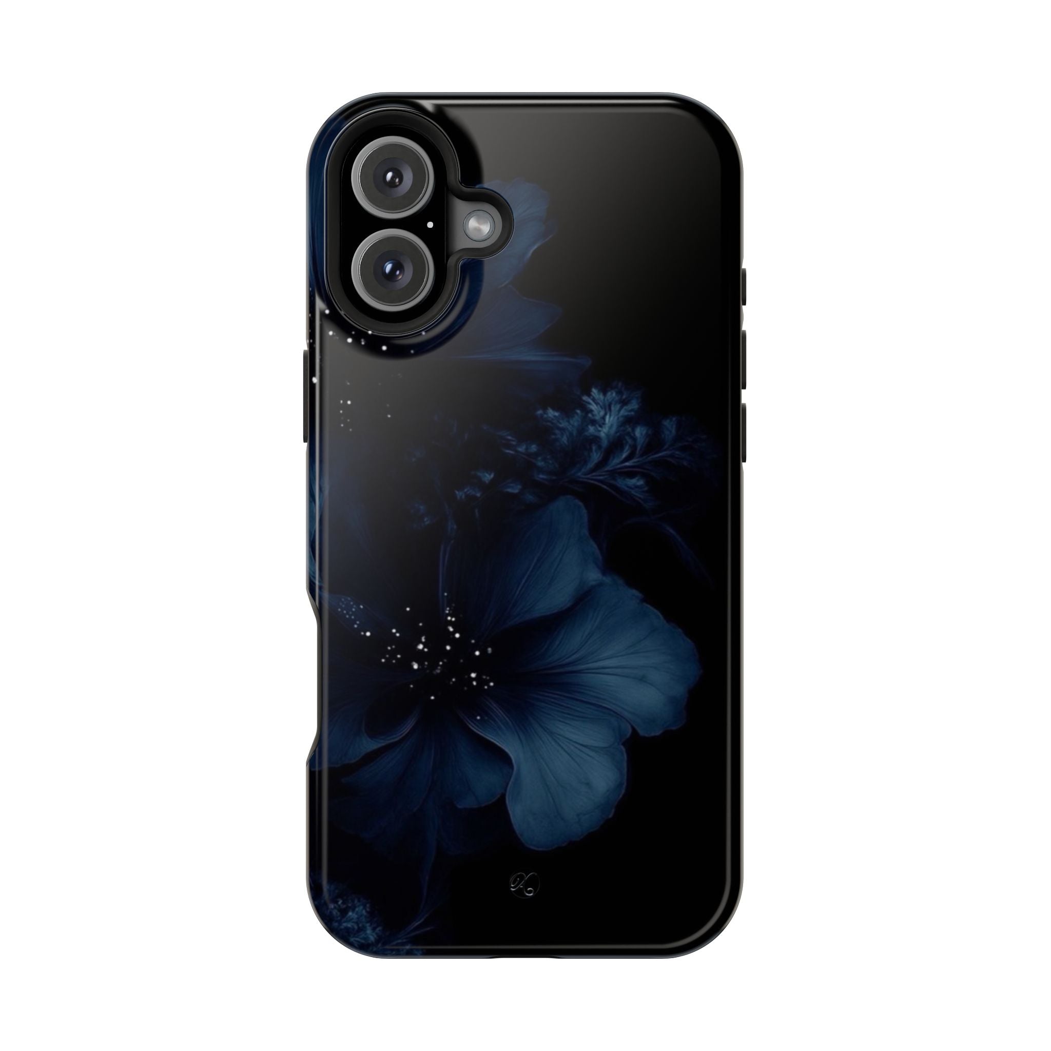 Impact-Resistant Phone Case — Midnight Floral Protection