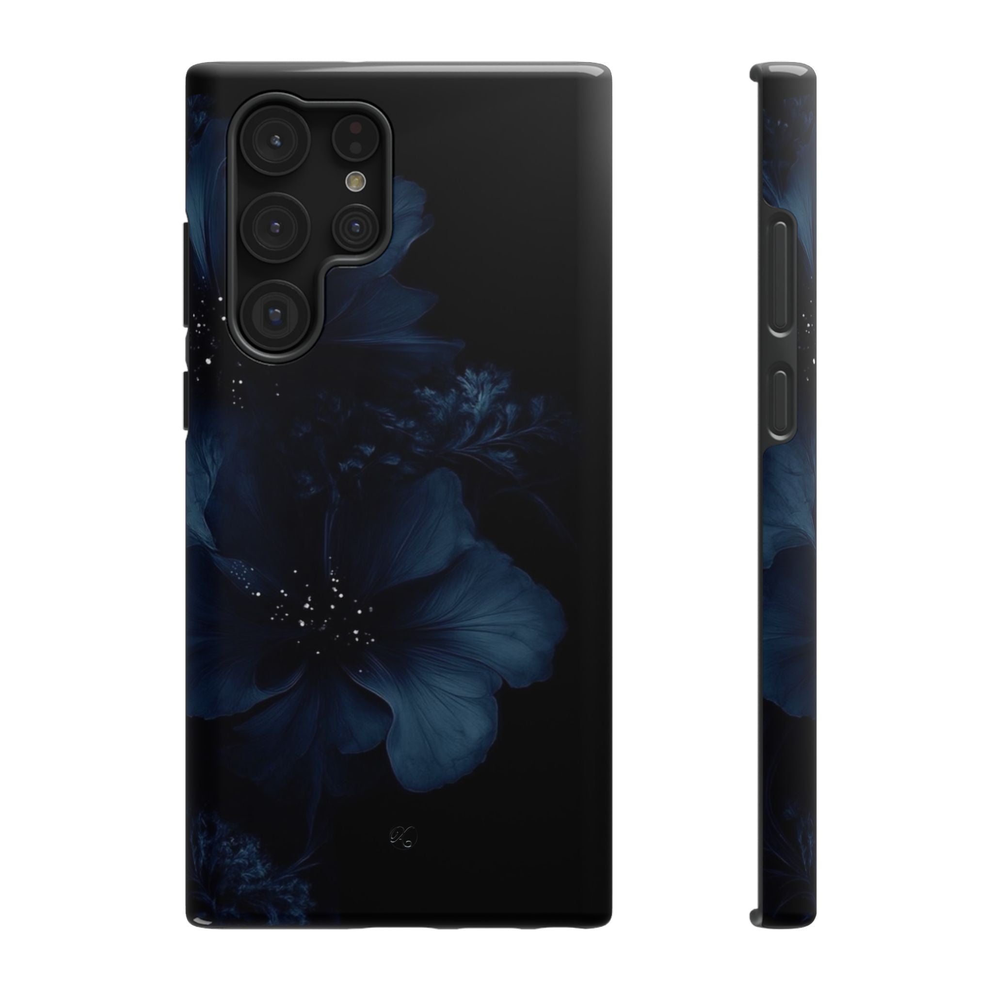 Impact-Resistant Phone Case — Midnight Floral Protection