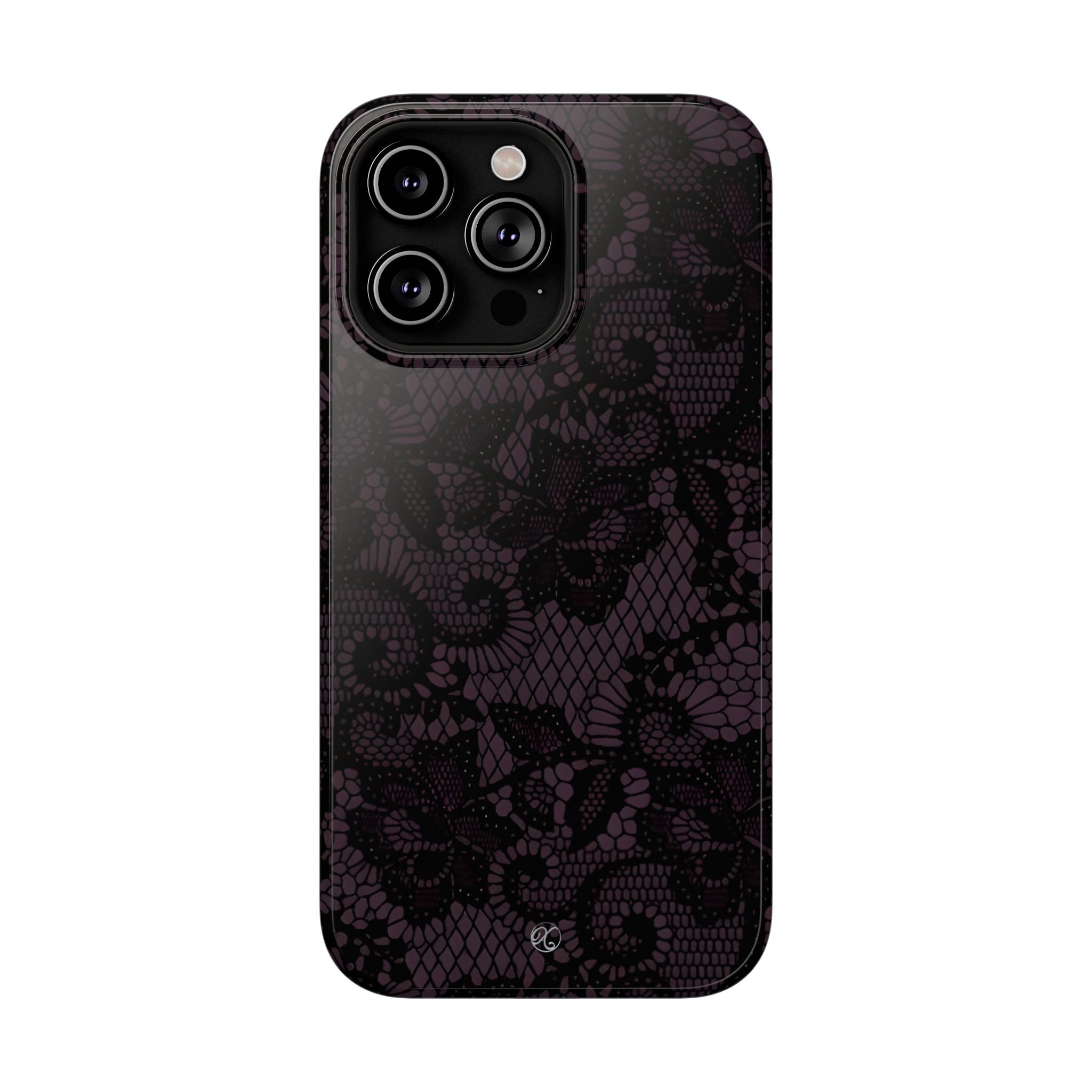 Purple Lace Noir Impact-Resistant Phone Case