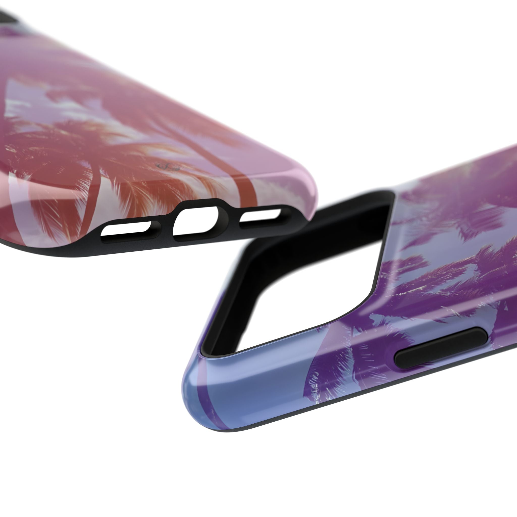 Tropical Palm Impact Phone Case — Sunset Palm Tree Protective Cover