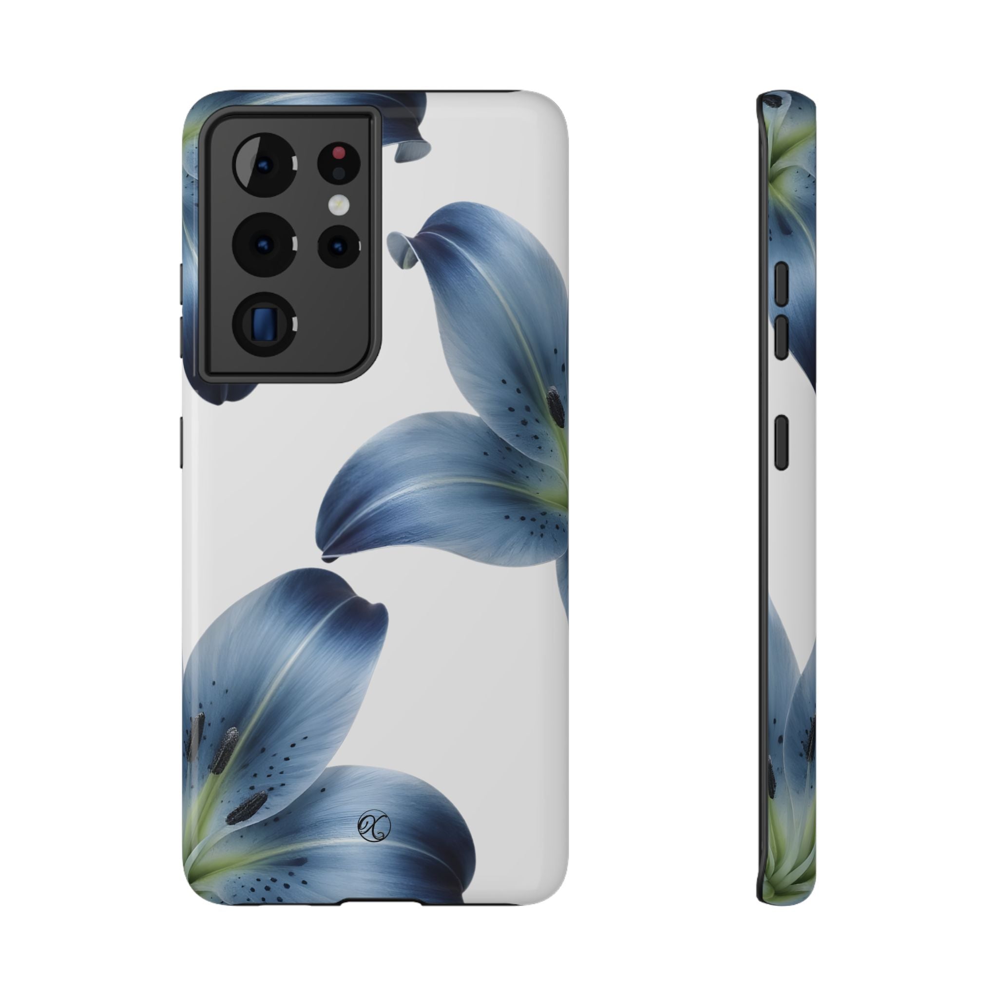Floral Blue Lily Impact-Resistant Phone Case