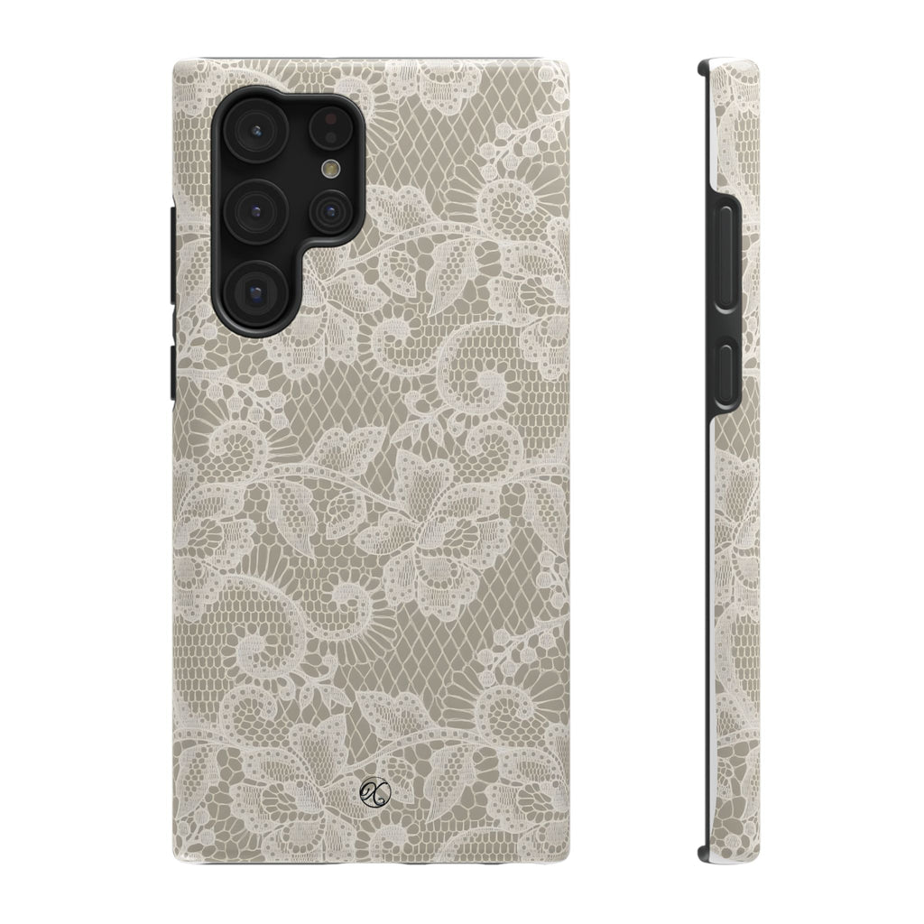 Lace Floral Impact-Resistant Phone Case