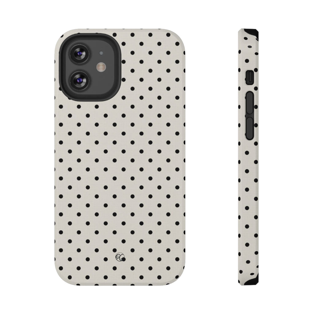 Polka Dot Impact Phone Case — Protective Slim iPhone Cover