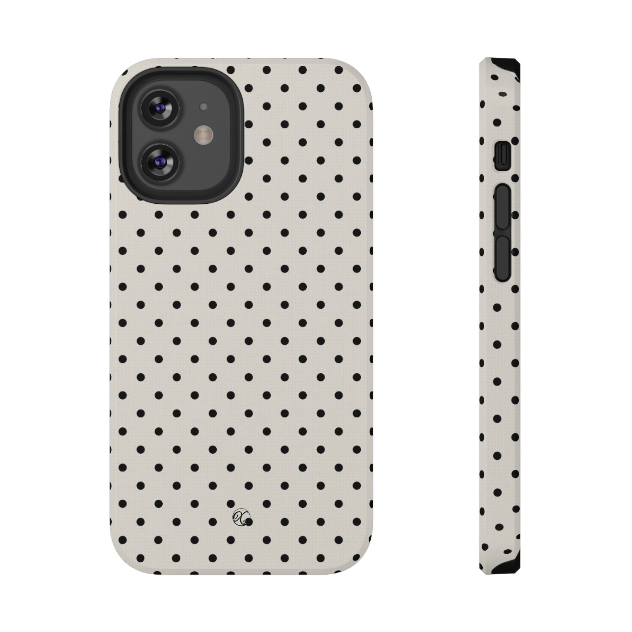 Polka Dot Impact Phone Case — Protective Slim iPhone Cover