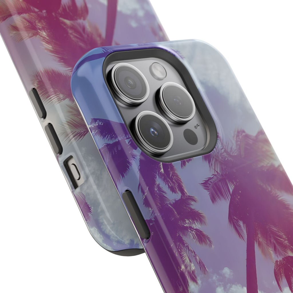 Tropical Palm Impact Phone Case — Sunset Palm Tree Protective Cover