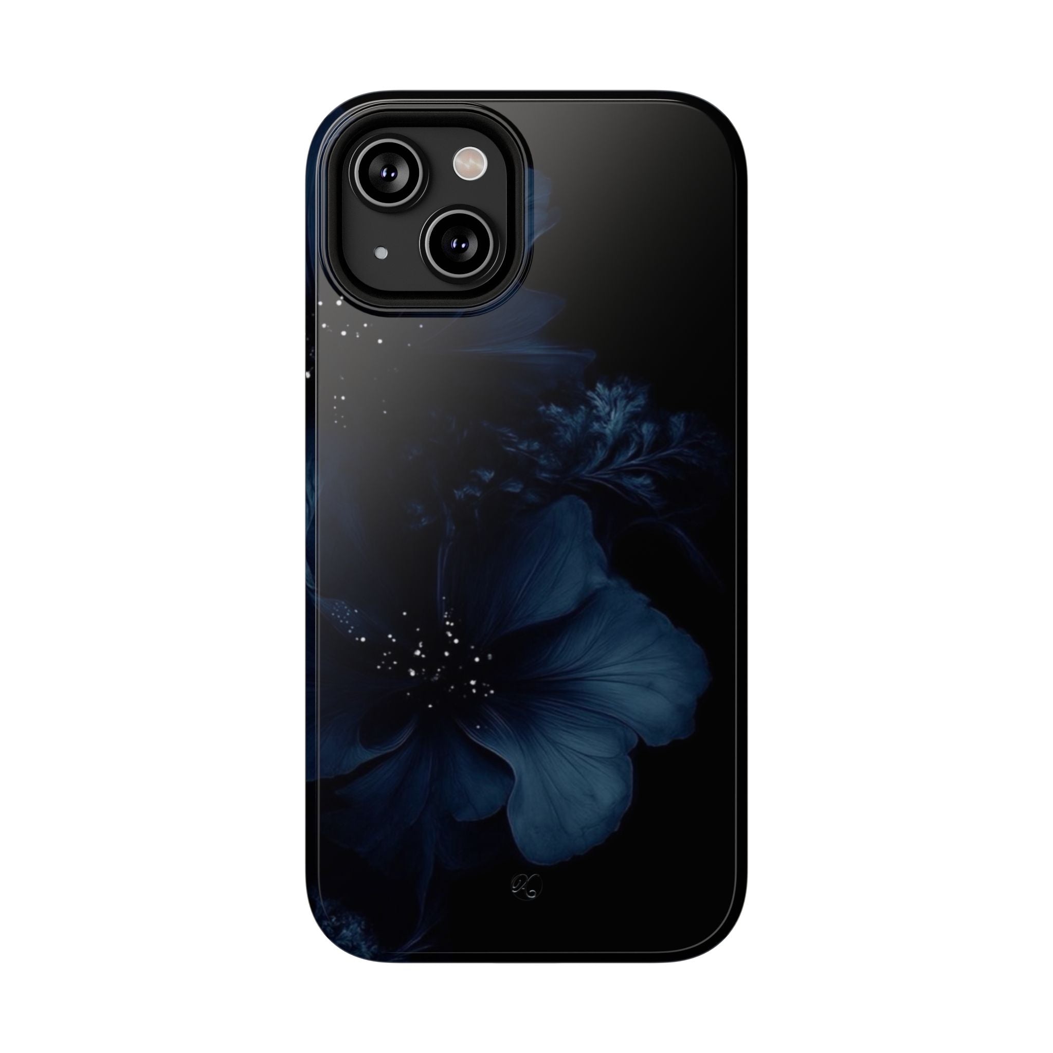 Impact-Resistant Phone Case — Midnight Floral Protection