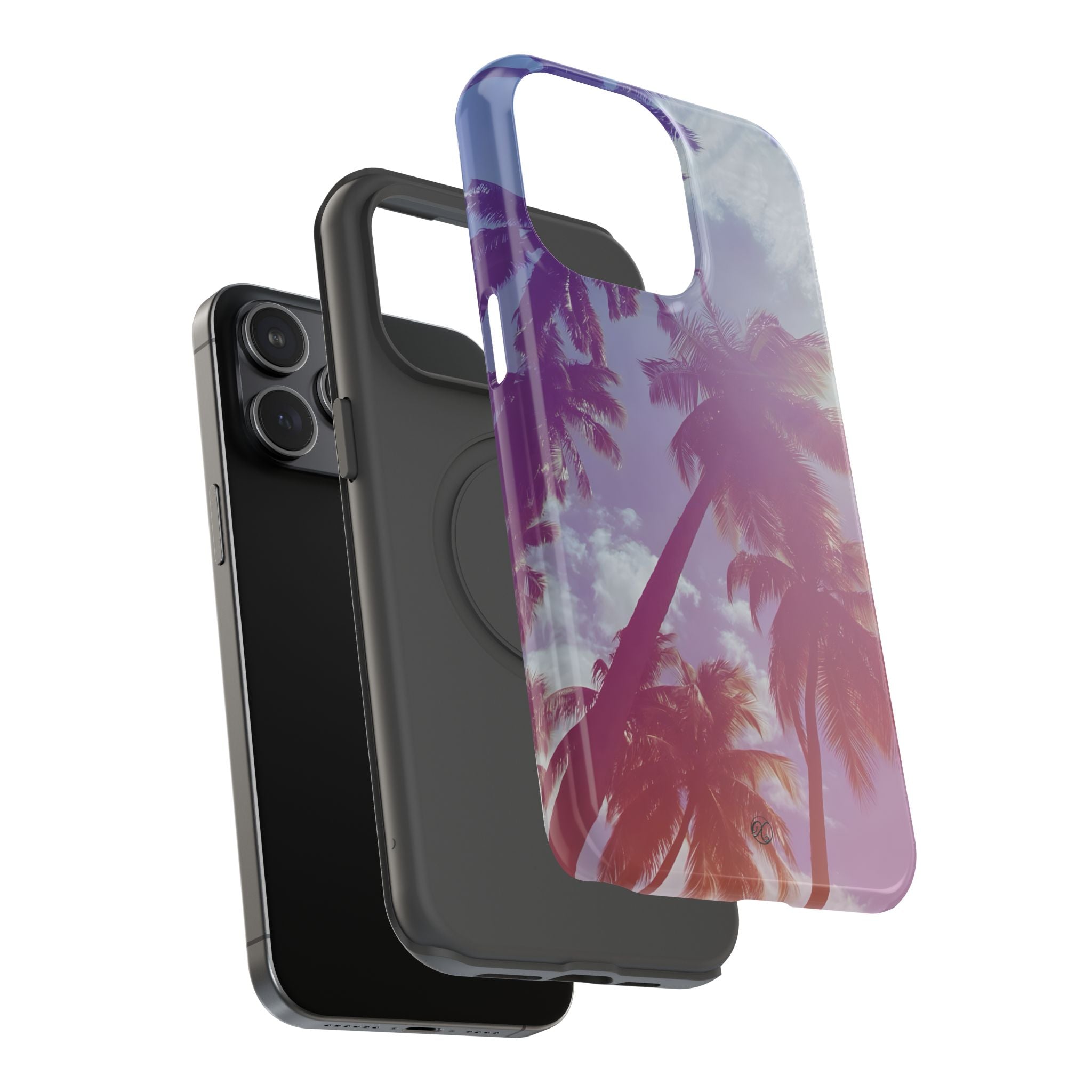 Tropical Palm Impact Phone Case — Sunset Palm Tree Protective Cover
