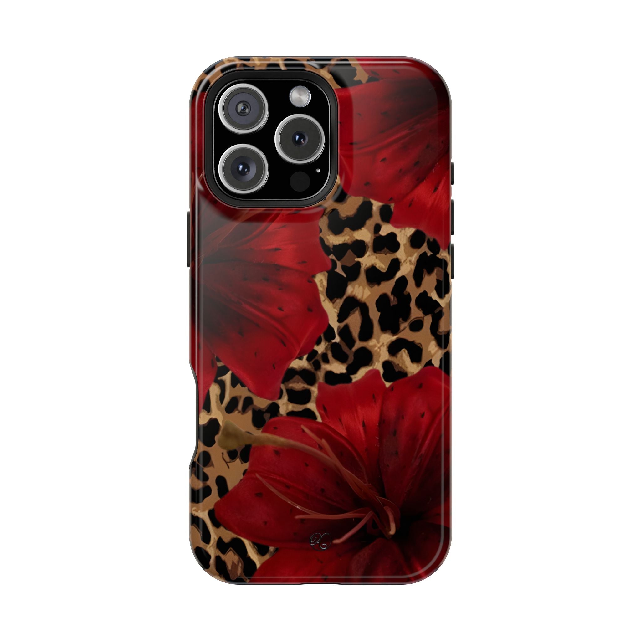 Leopard Red Lily Impact Phone Case