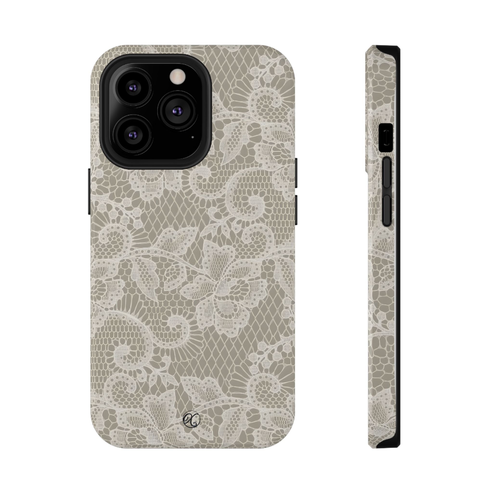 Lace Floral Impact-Resistant Phone Case