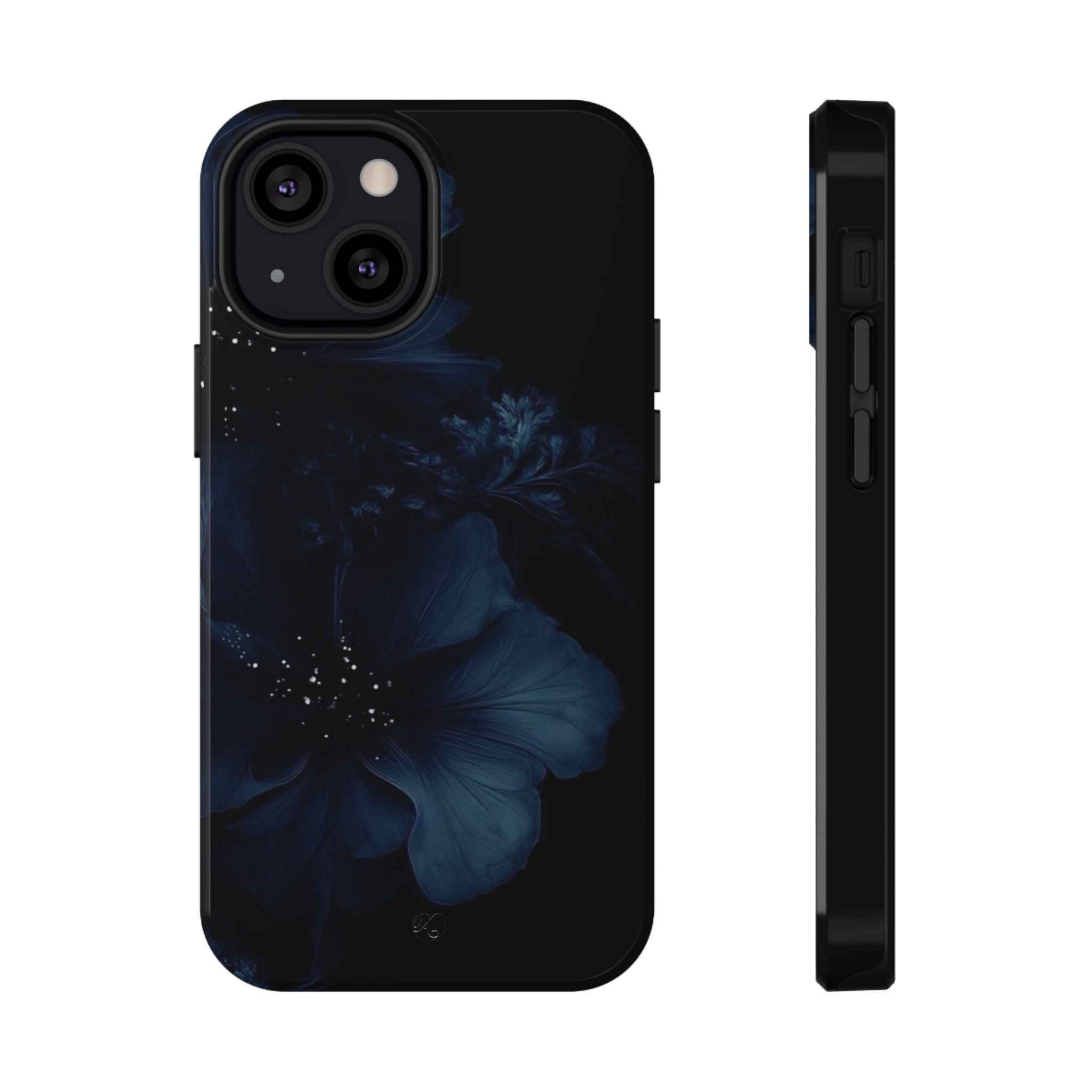 Impact-Resistant Phone Case — Midnight Floral Protection