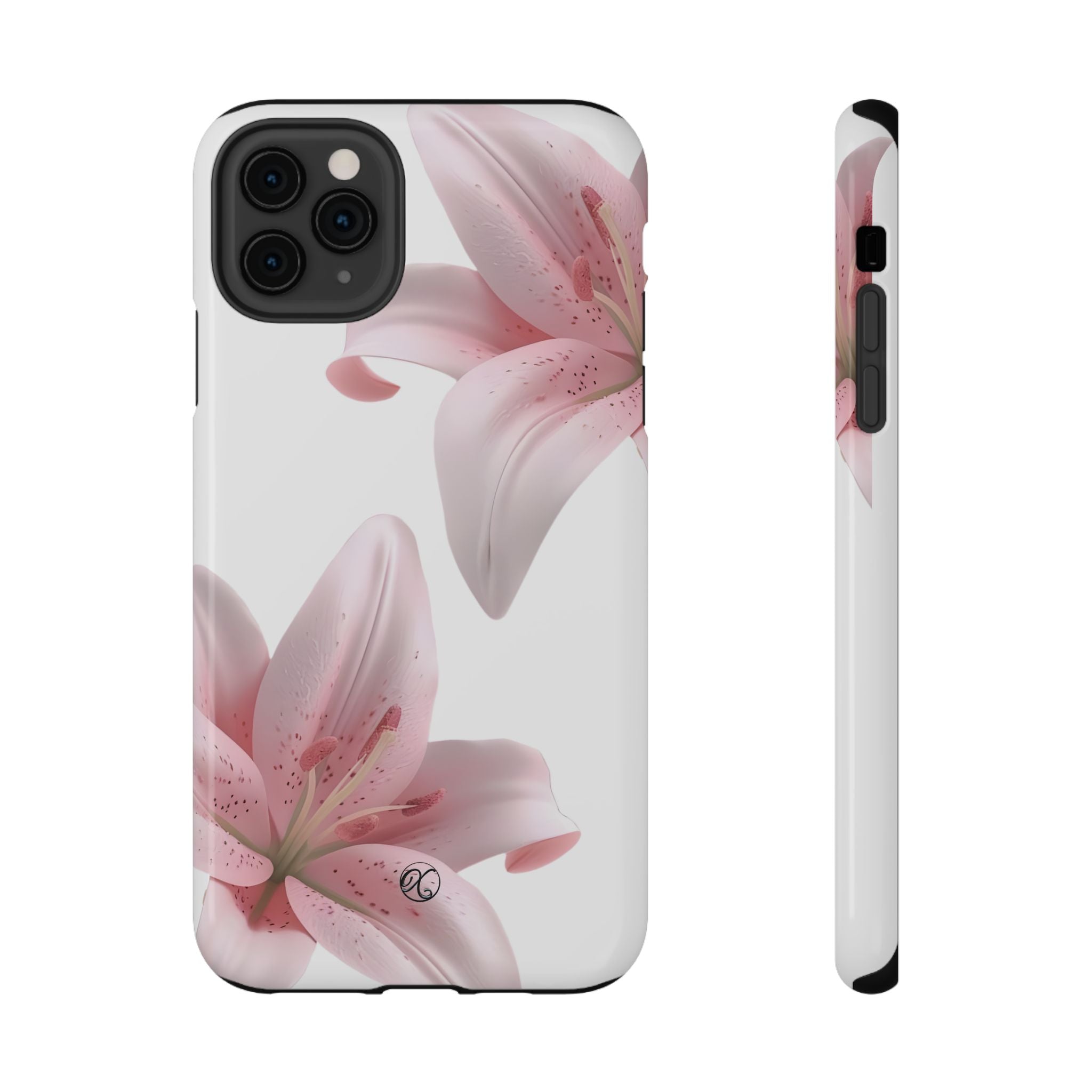 Floral Pink Lily Impact-Resistant Phone Case
