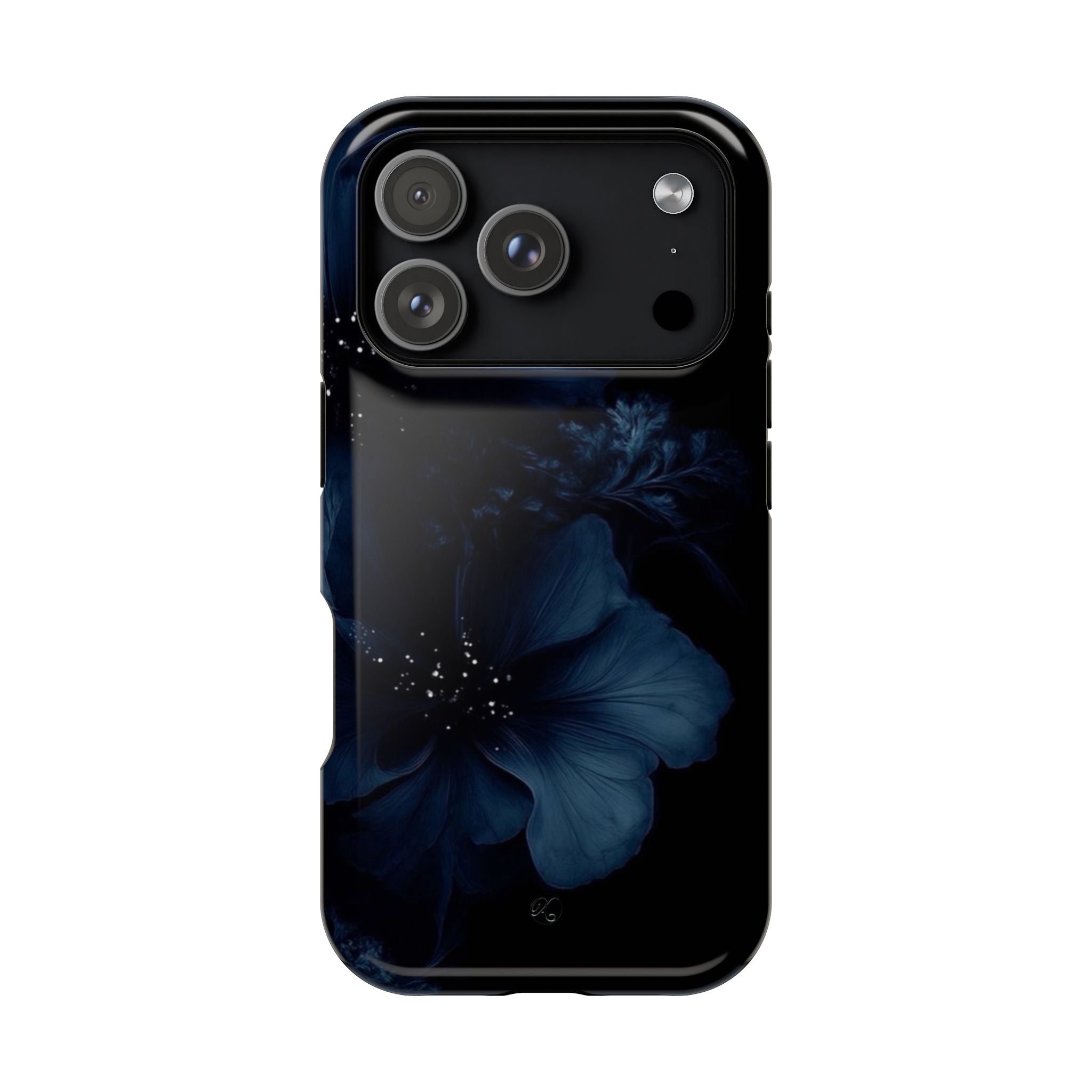 Impact-Resistant Phone Case — Midnight Floral Protection