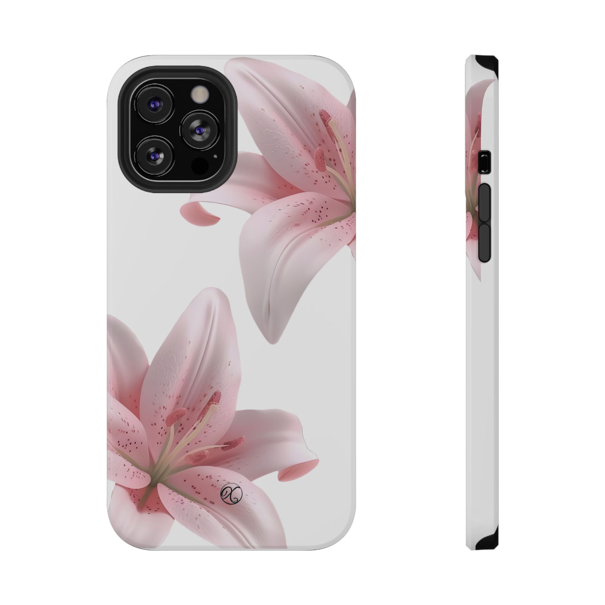 Floral Pink Lily Impact-Resistant Phone Case
