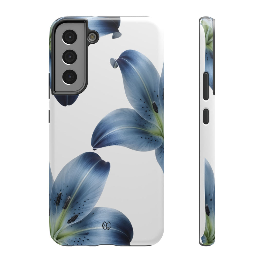 Floral Blue Lily Impact-Resistant Phone Case