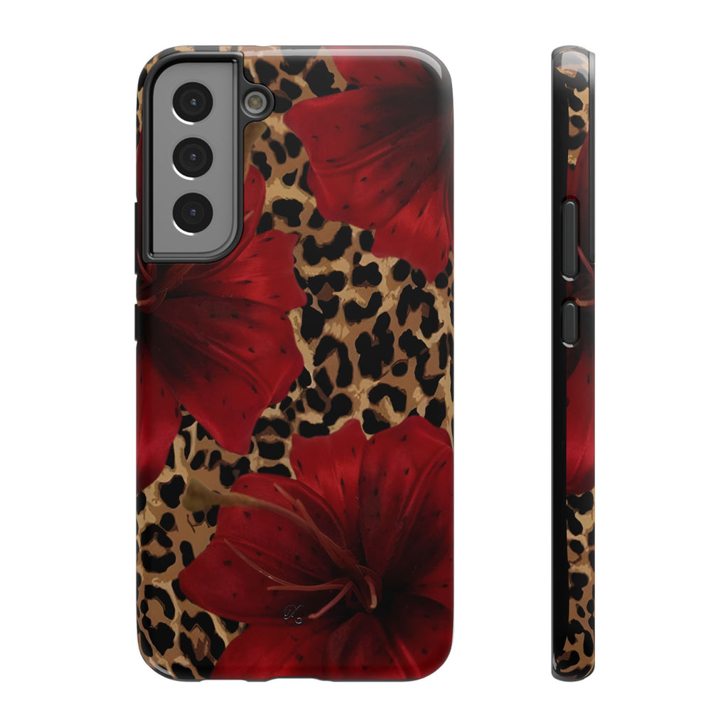 Leopard Red Lily Impact Phone Case
