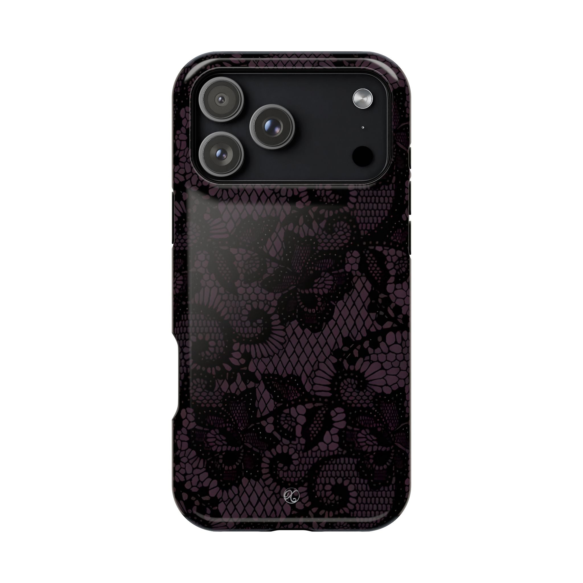 Purple Lace Noir Impact-Resistant Phone Case