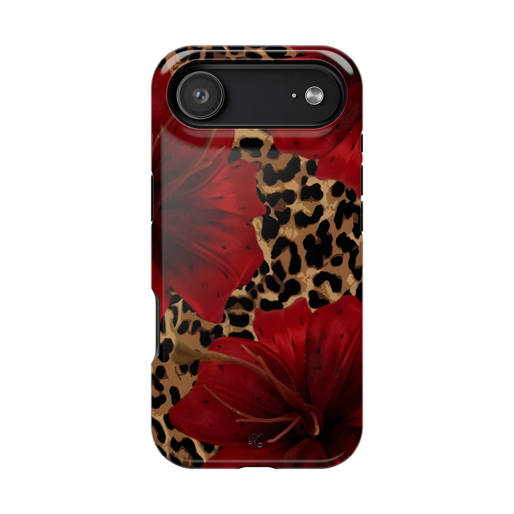 Leopard Red Lily Impact Phone Case
