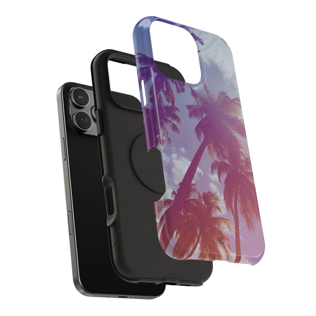 Tropical Palm Impact Phone Case — Sunset Palm Tree Protective Cover