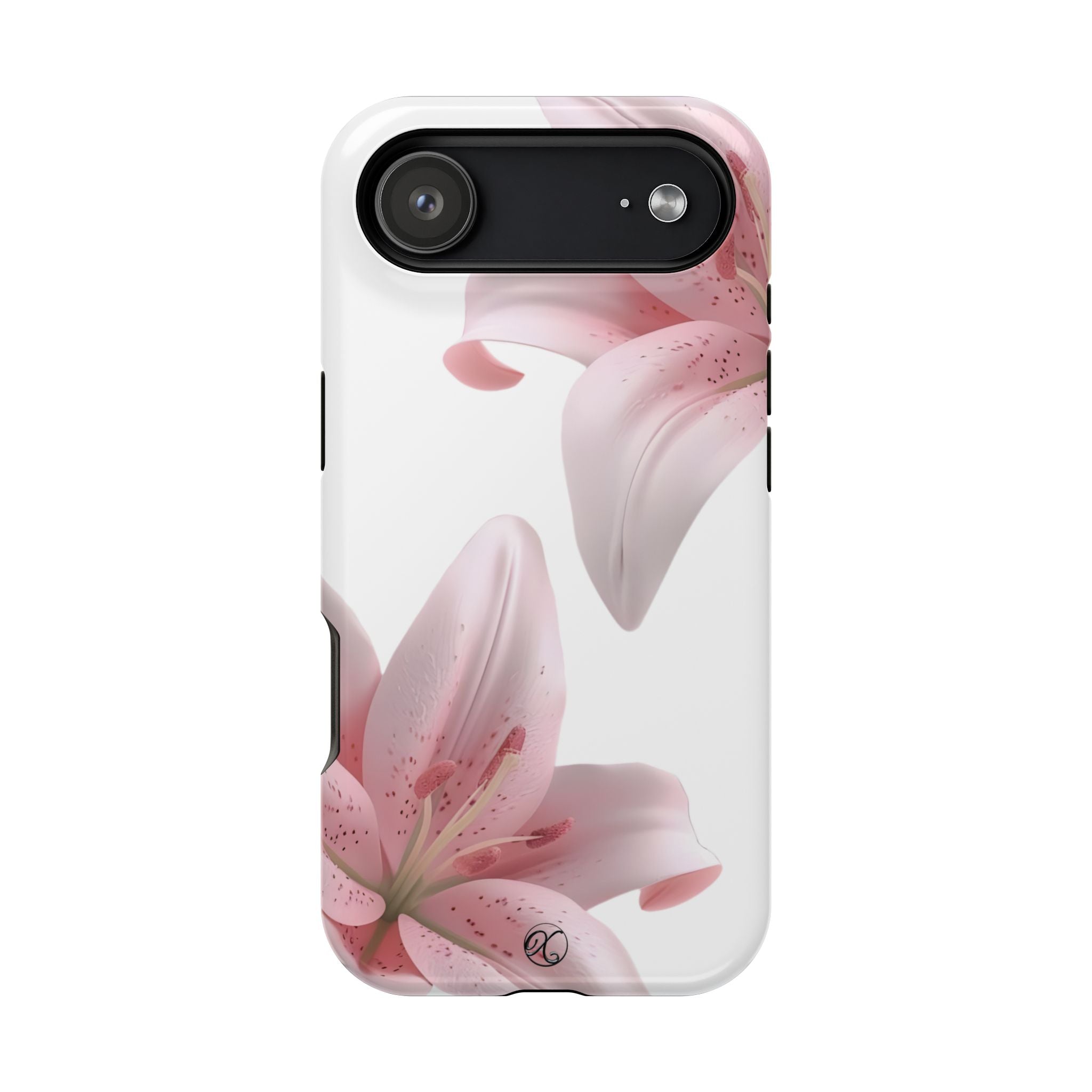 Floral Pink Lily Impact-Resistant Phone Case