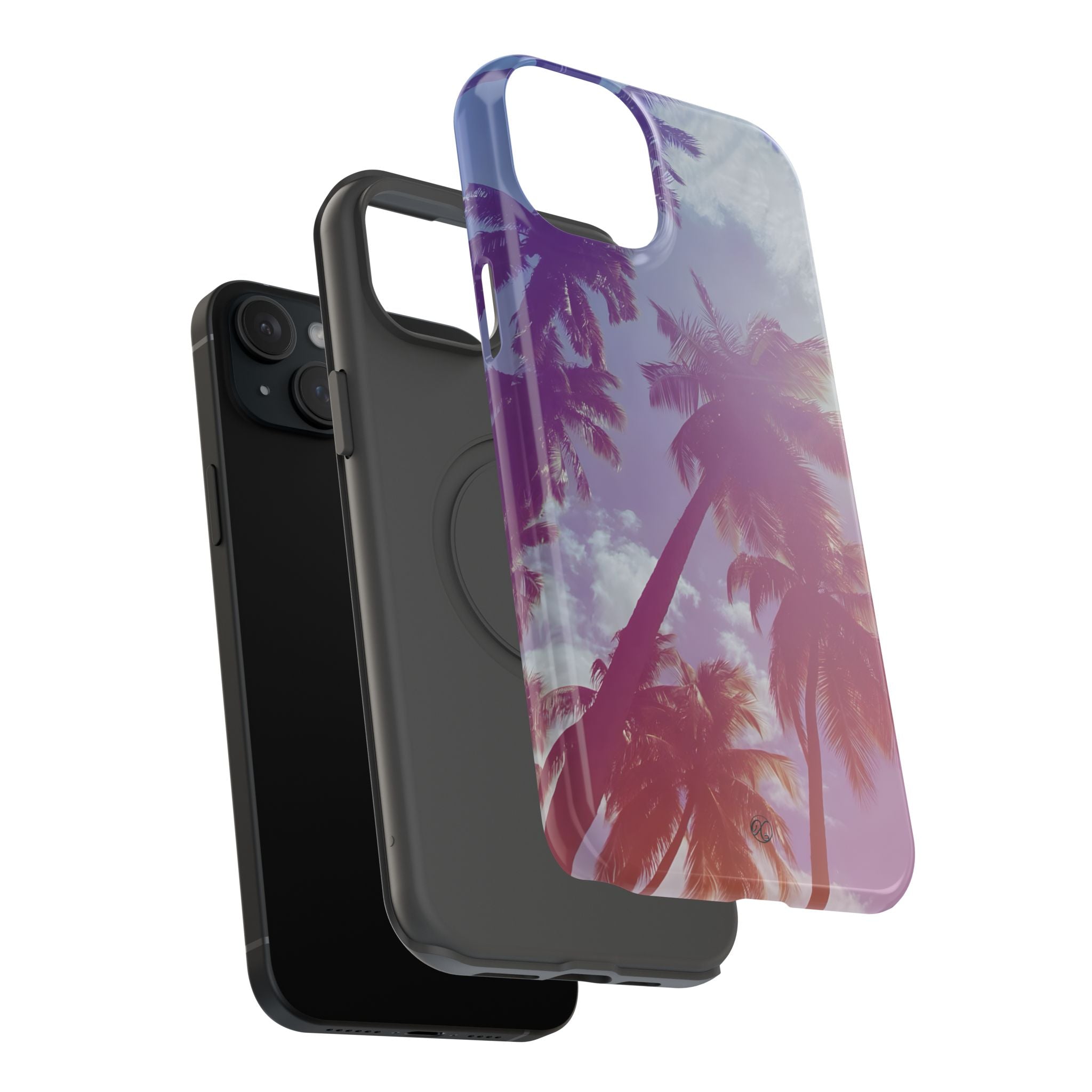 Tropical Palm Impact Phone Case — Sunset Palm Tree Protective Cover
