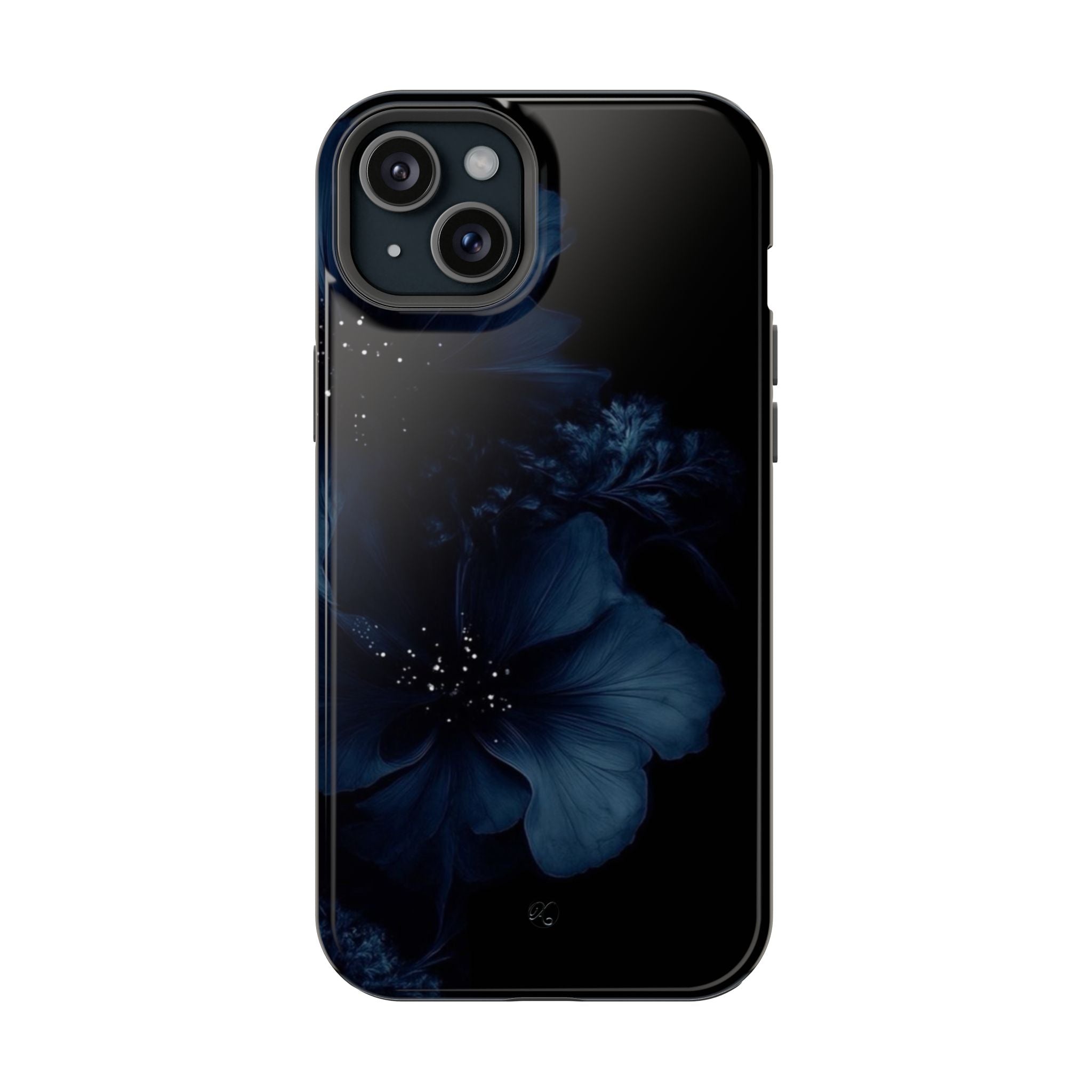 Impact-Resistant Phone Case — Midnight Floral Protection