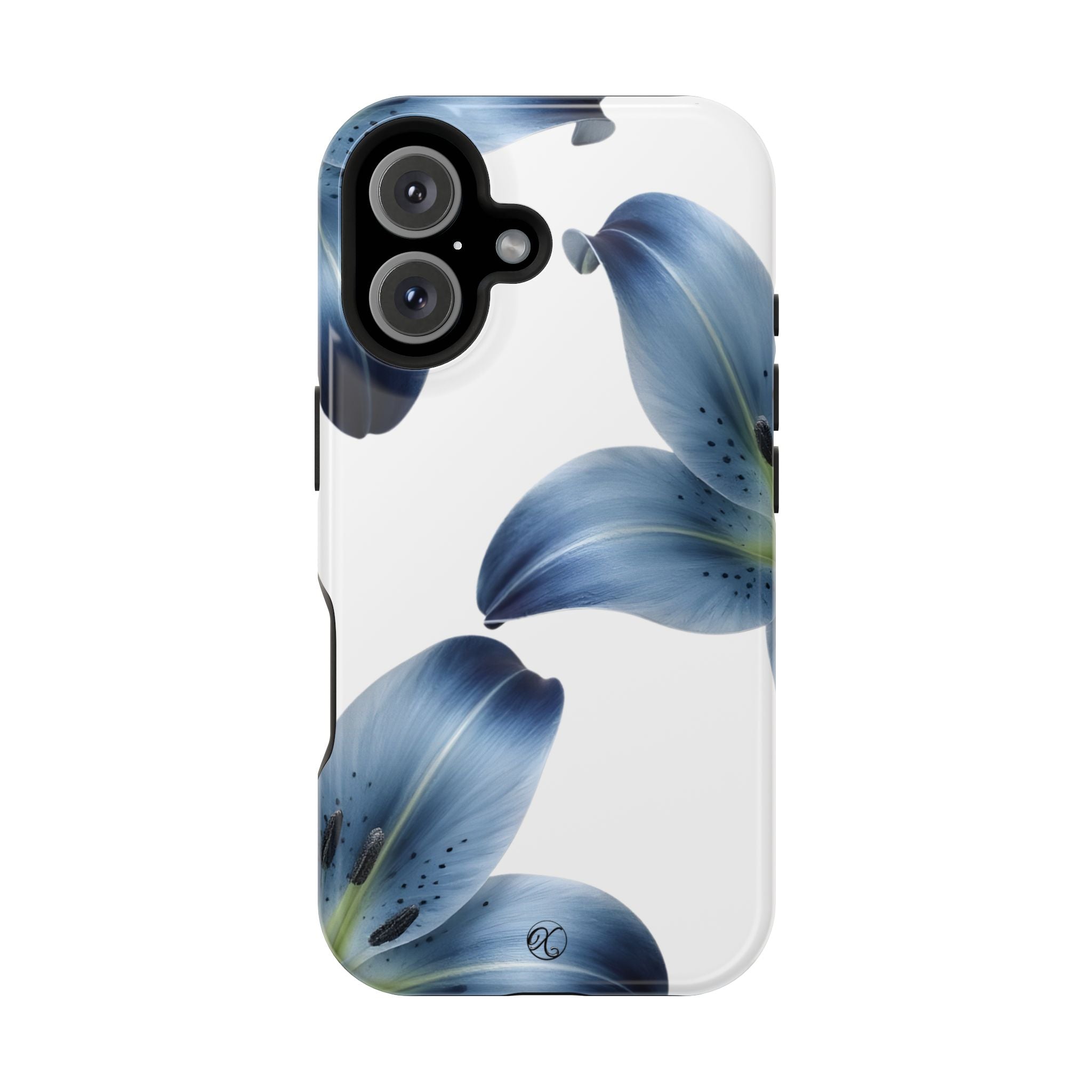 Floral Blue Lily Impact-Resistant Phone Case