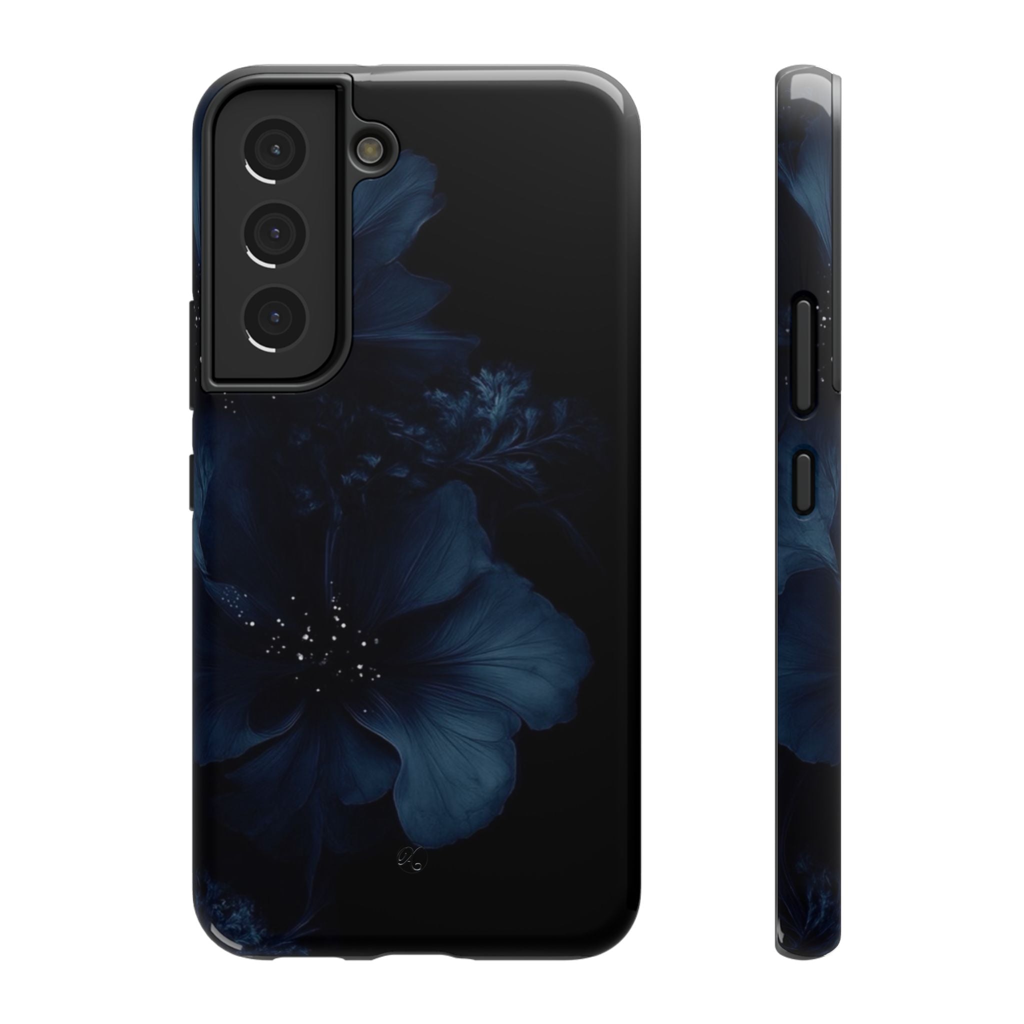 Impact-Resistant Phone Case — Midnight Floral Protection