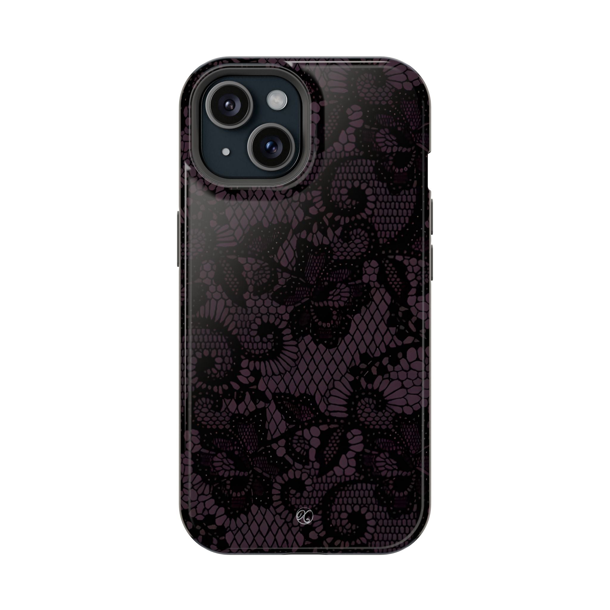 Purple Lace Noir Impact-Resistant Phone Case