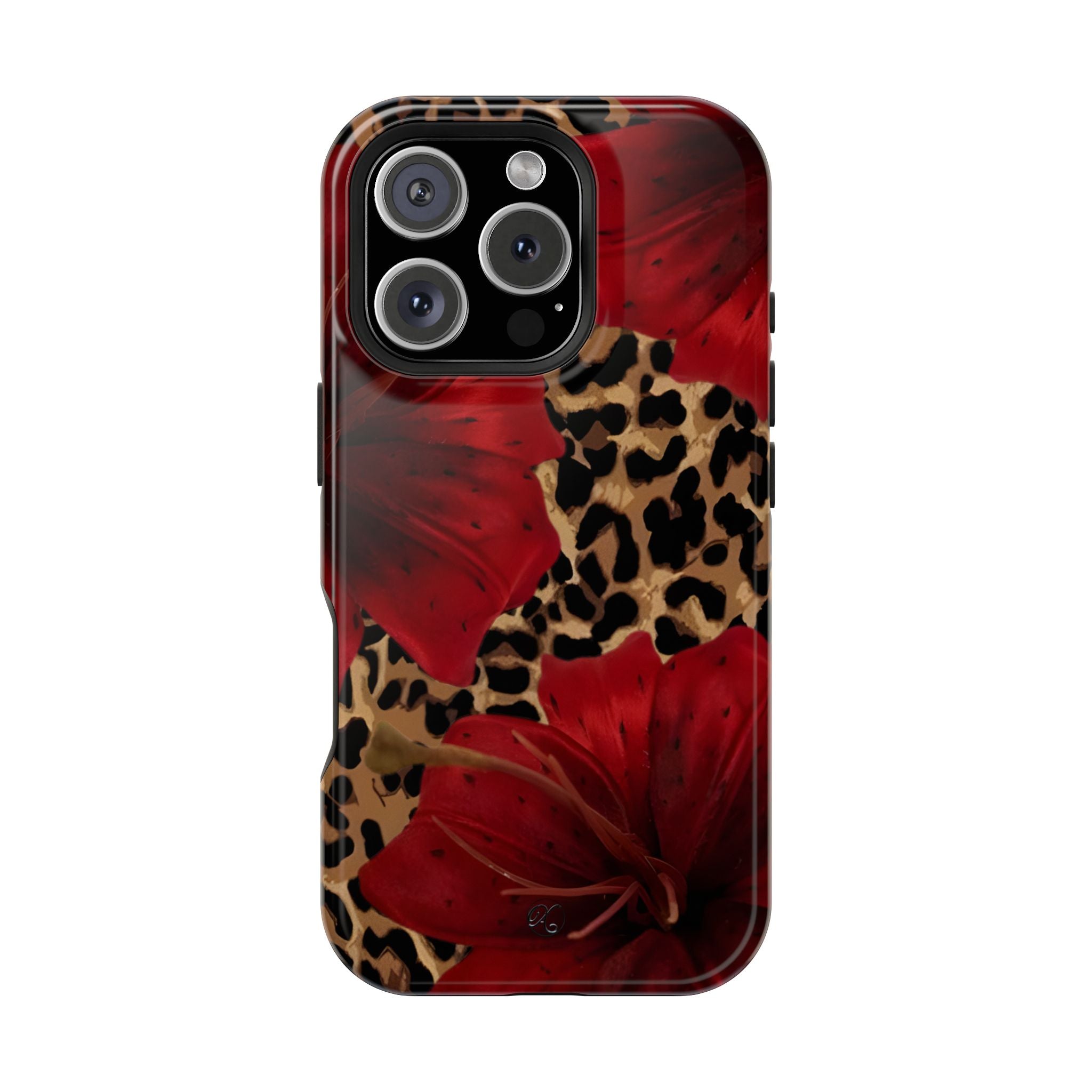 Leopard Red Lily Impact Phone Case
