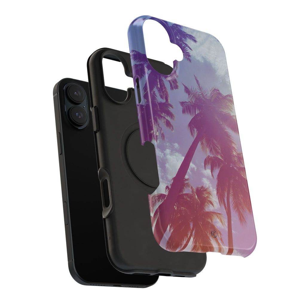 Tropical Palm Impact Phone Case — Sunset Palm Tree Protective Cover