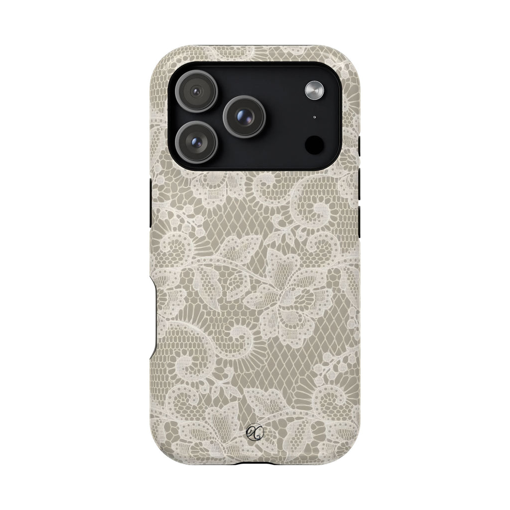 Lace Floral Impact-Resistant Phone Case