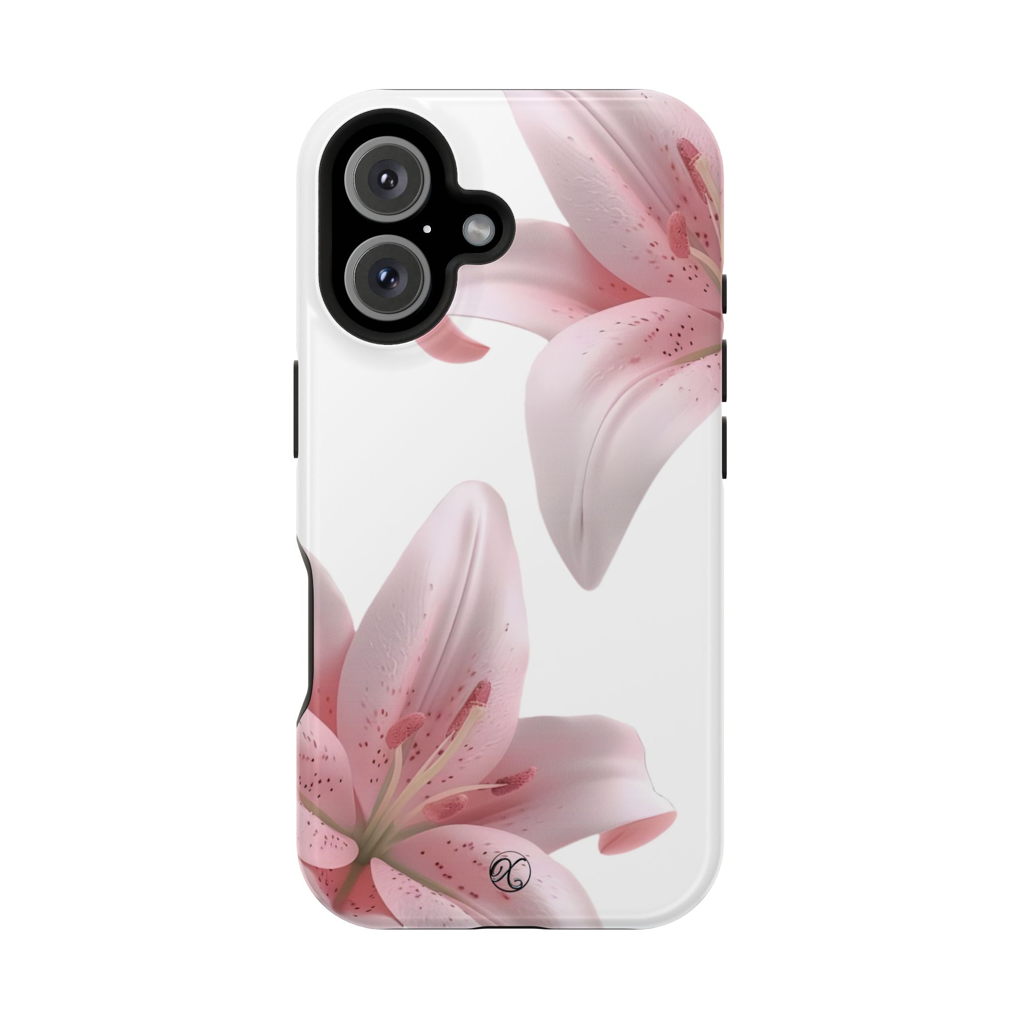 Floral Pink Lily Impact-Resistant Phone Case