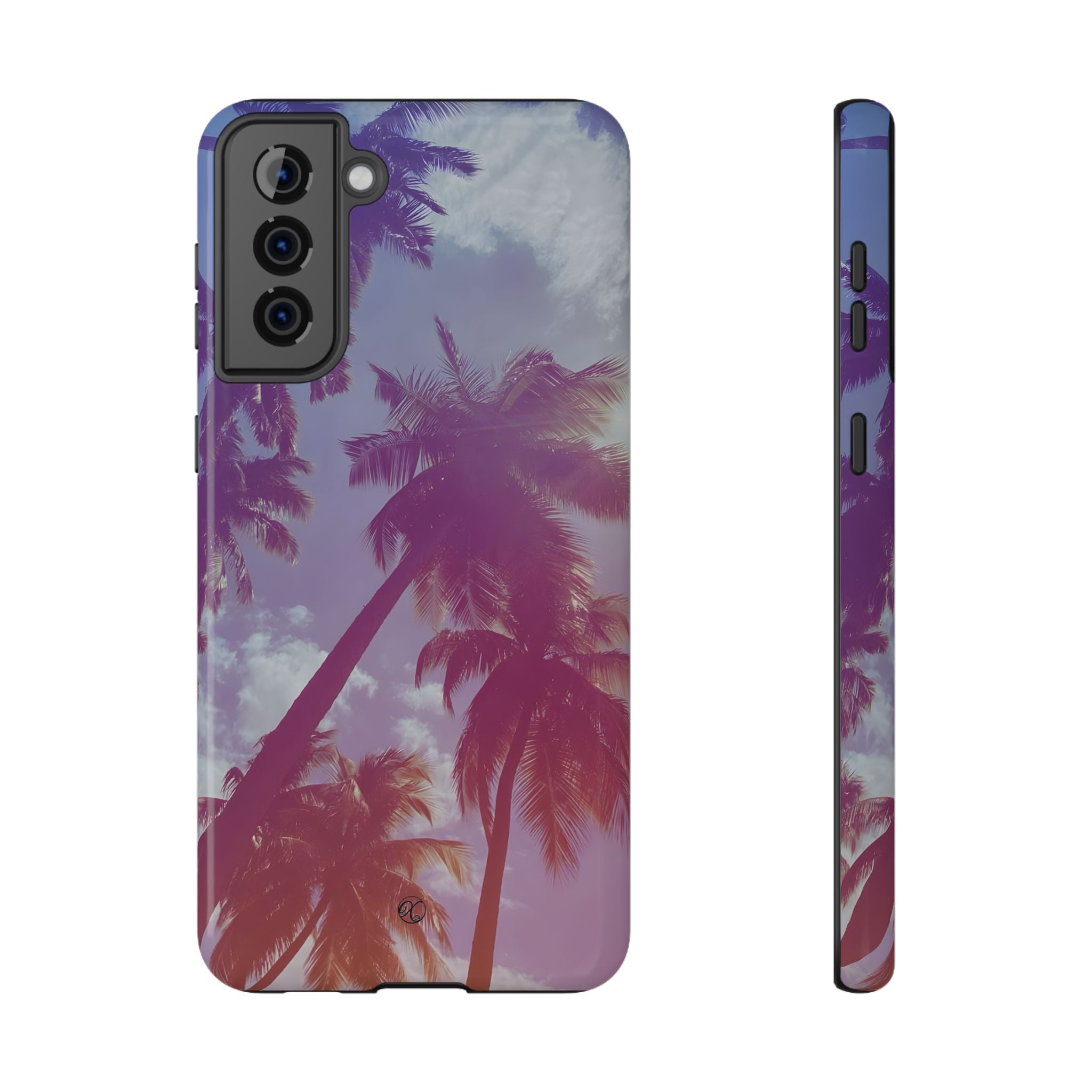 Tropical Palm Impact Phone Case — Sunset Palm Tree Protective Cover