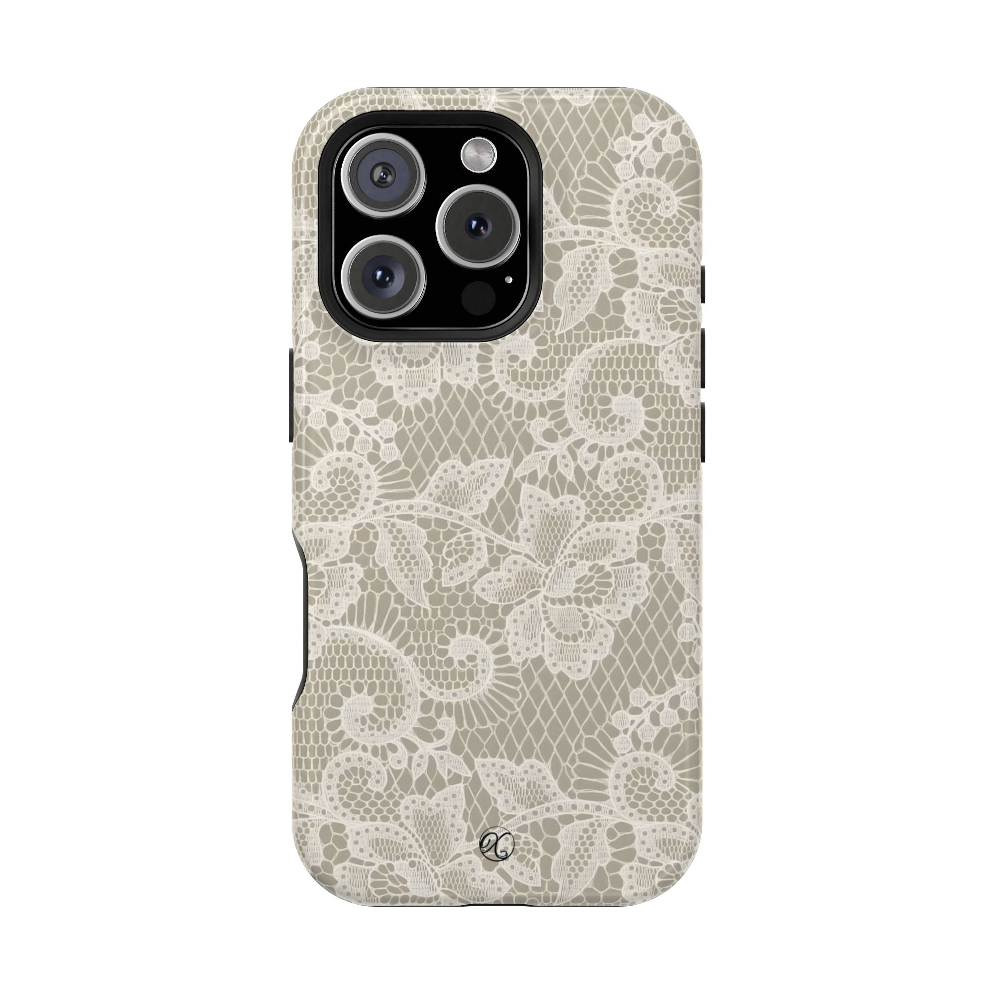 Lace Floral Impact-Resistant Phone Case