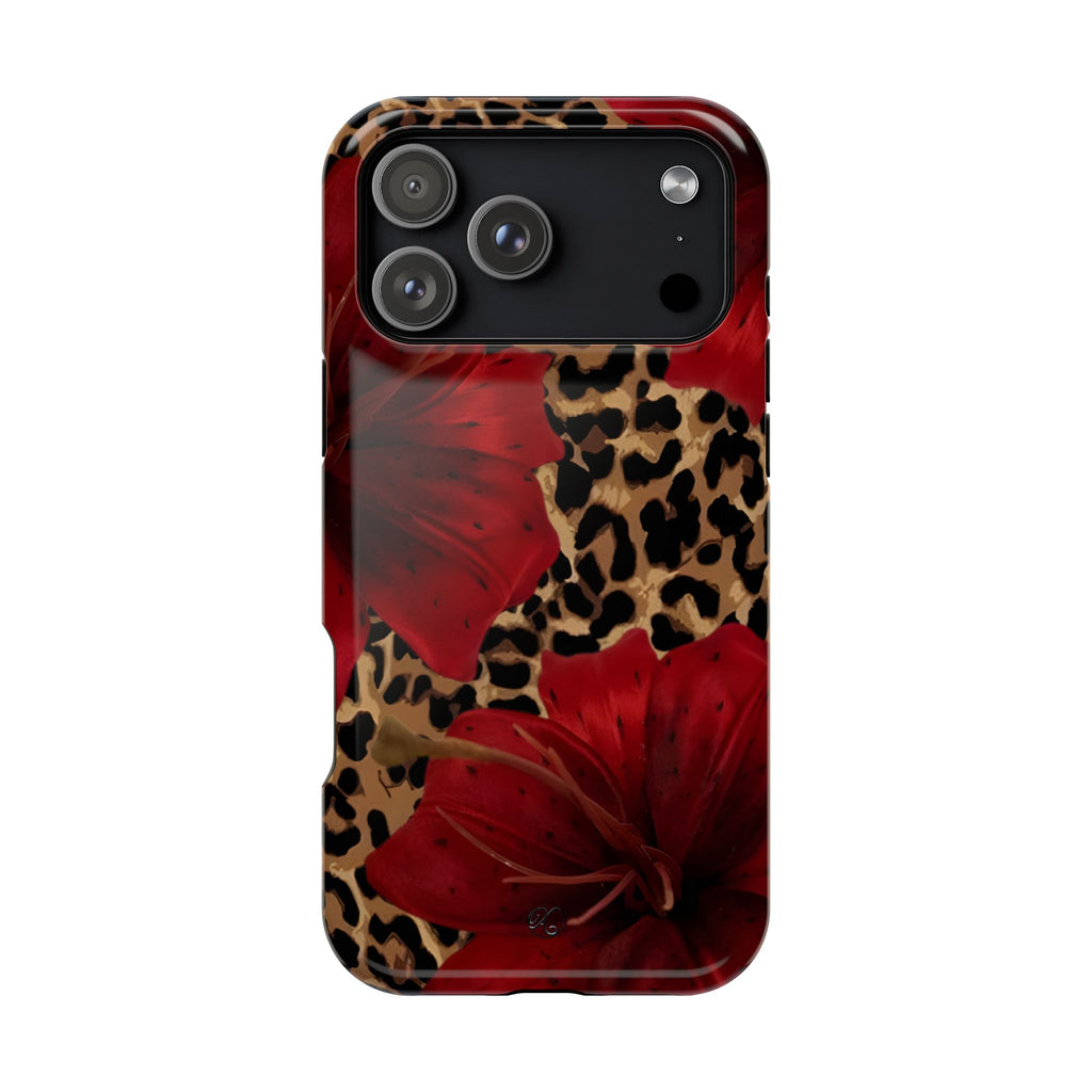 Leopard Red Lily Impact Phone Case