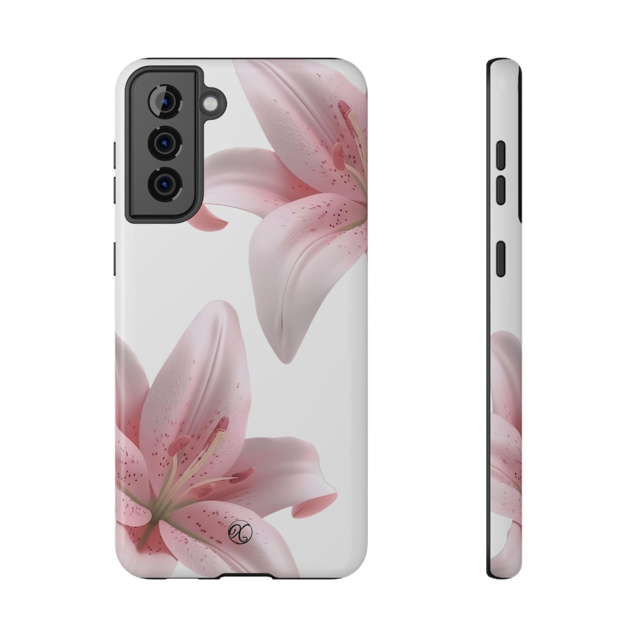 Floral Pink Lily Impact-Resistant Phone Case