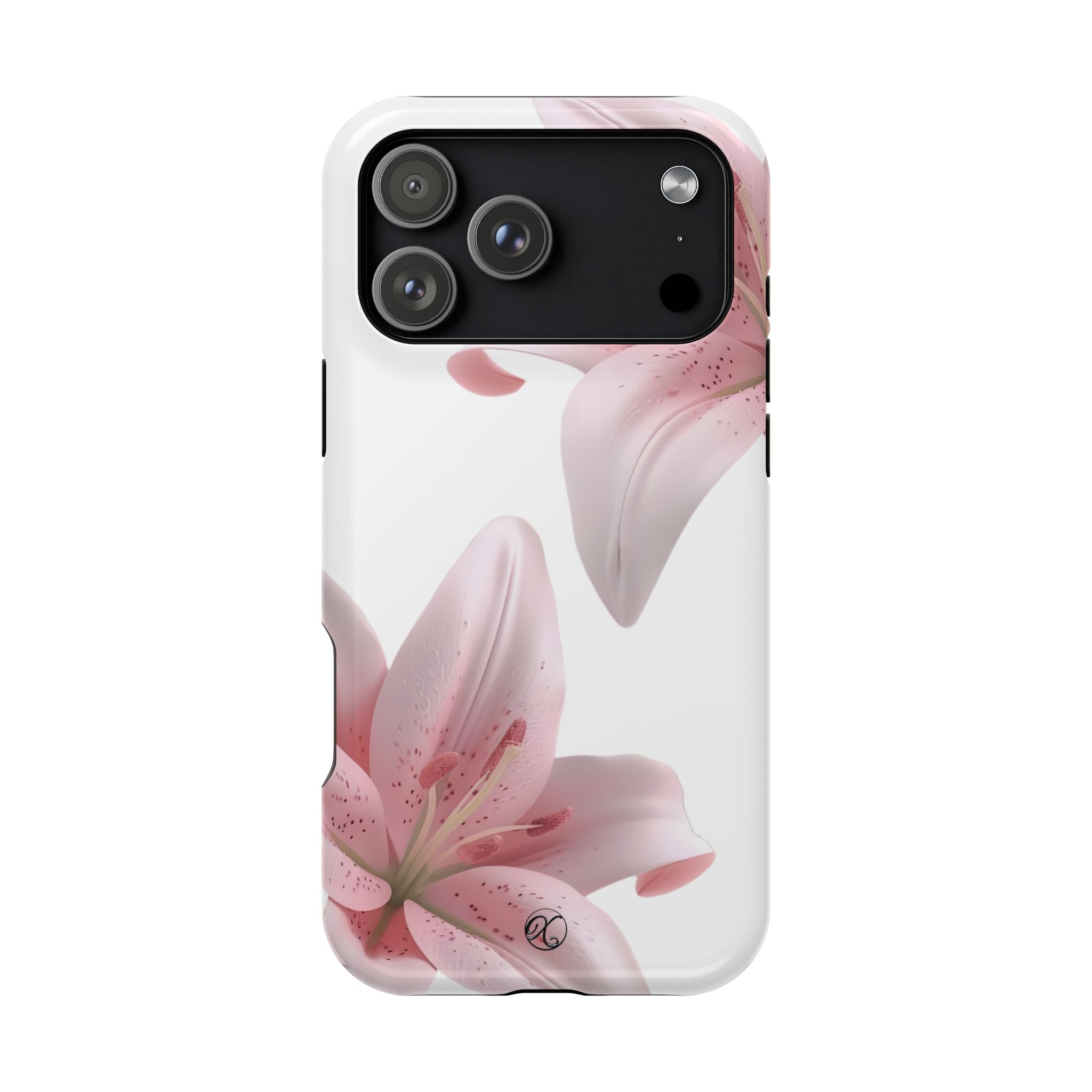 Floral Pink Lily Impact-Resistant Phone Case