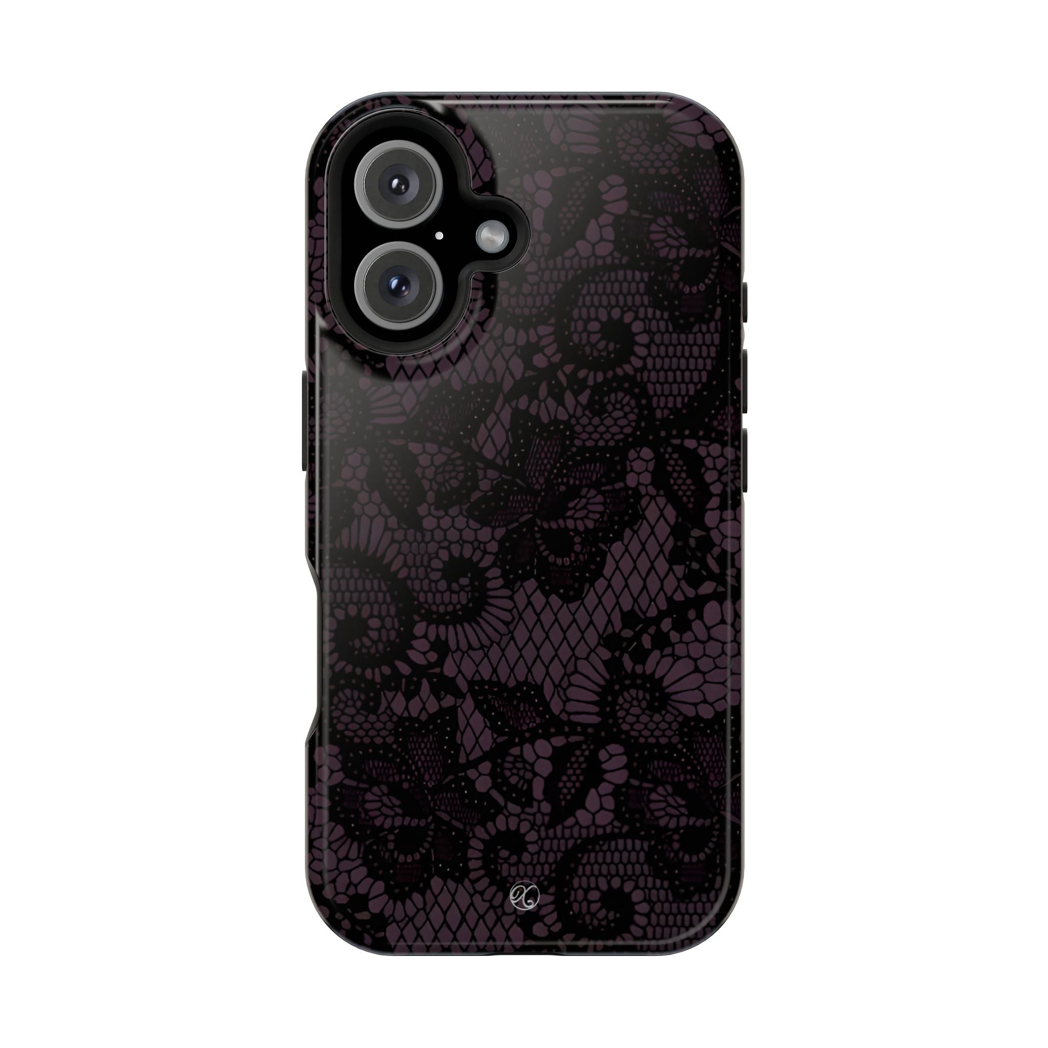 Purple Lace Noir Impact-Resistant Phone Case