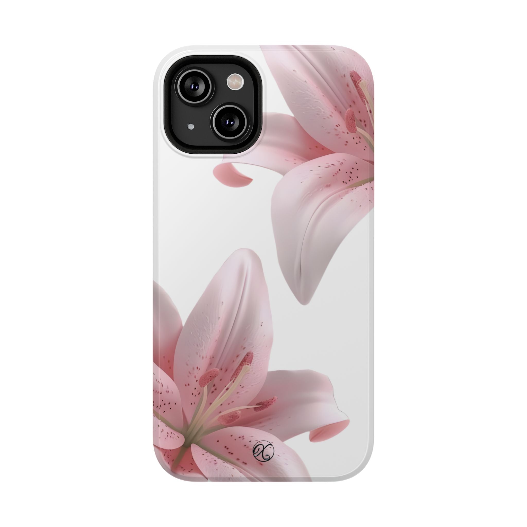 Floral Pink Lily Impact-Resistant Phone Case