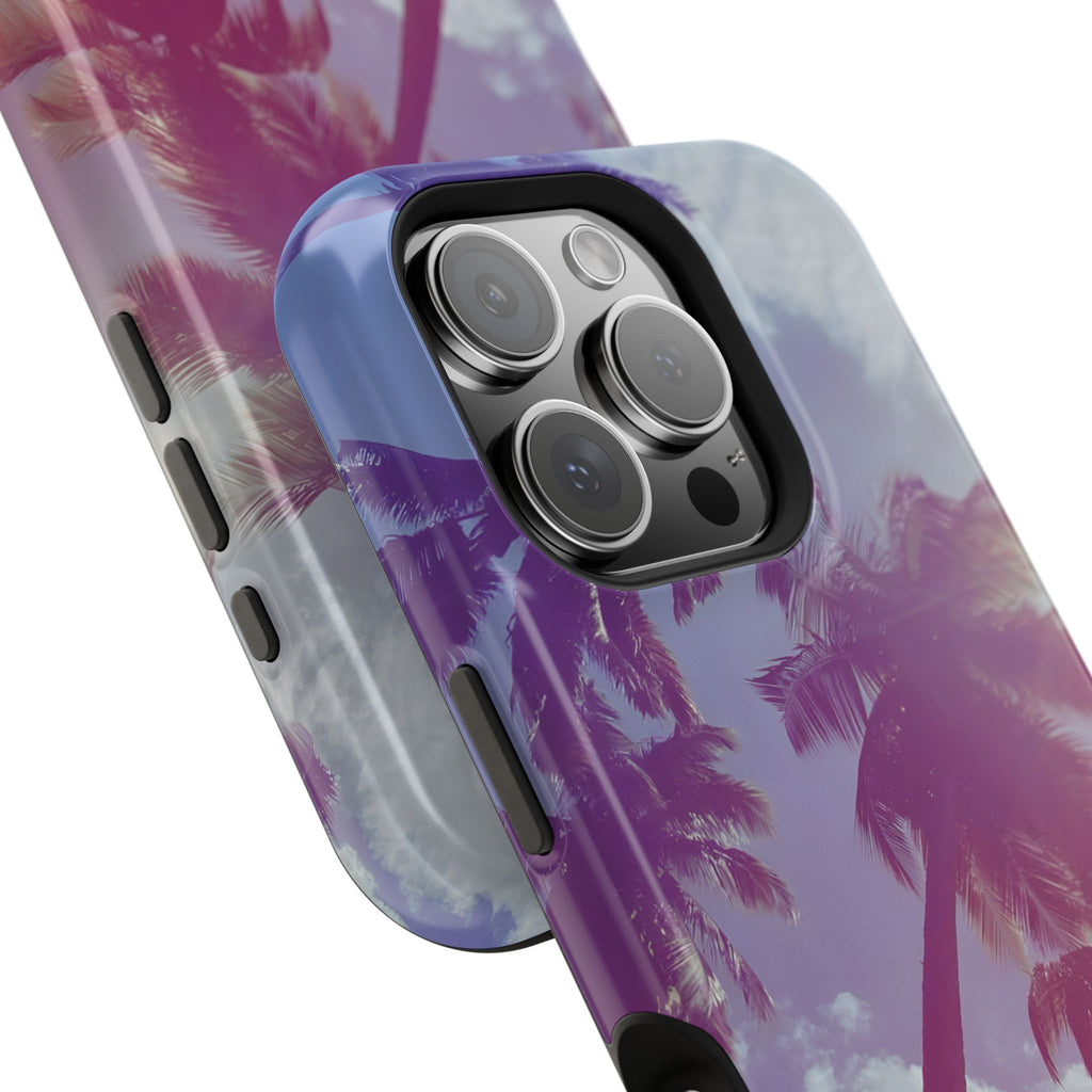 Tropical Palm Impact Phone Case — Sunset Palm Tree Protective Cover