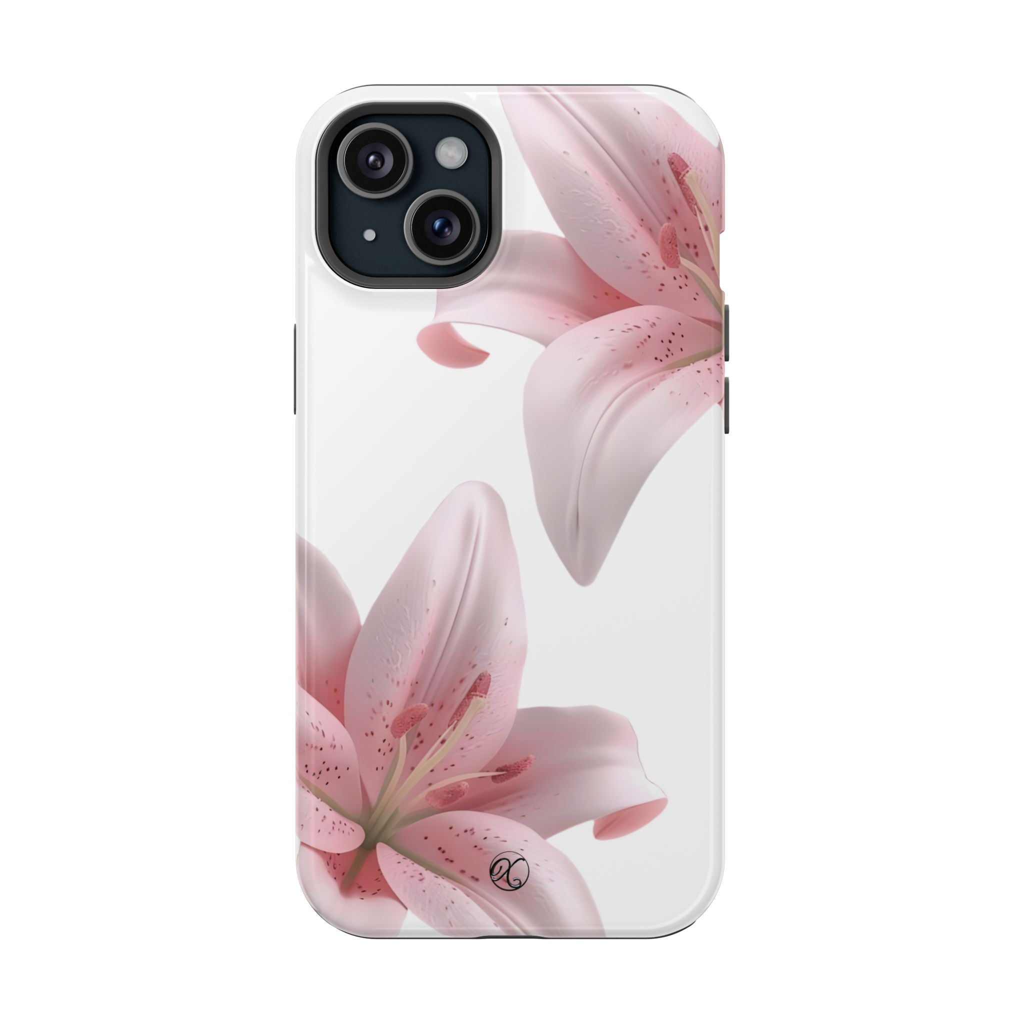 Floral Pink Lily Impact-Resistant Phone Case