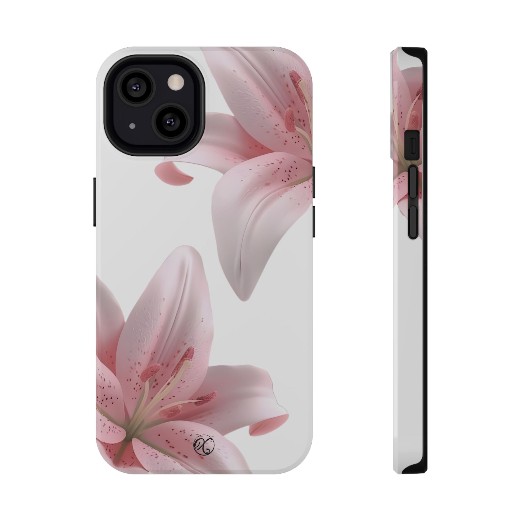Floral Pink Lily Impact-Resistant Phone Case