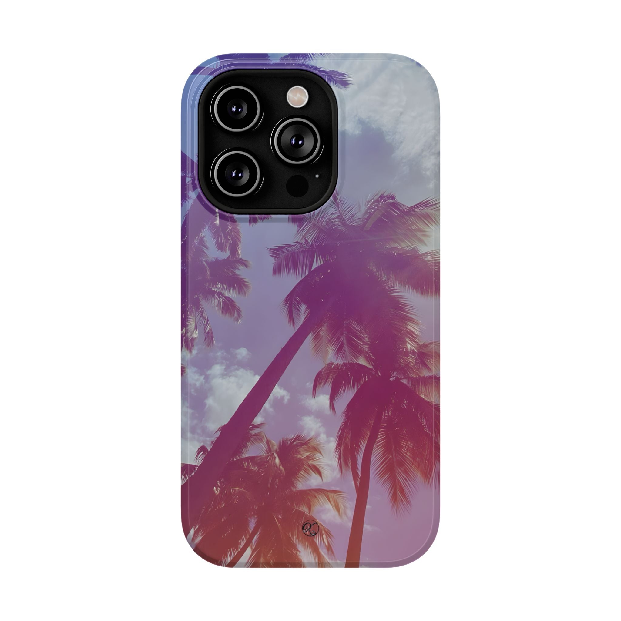 Tropical Palm Impact Phone Case — Sunset Palm Tree Protective Cover