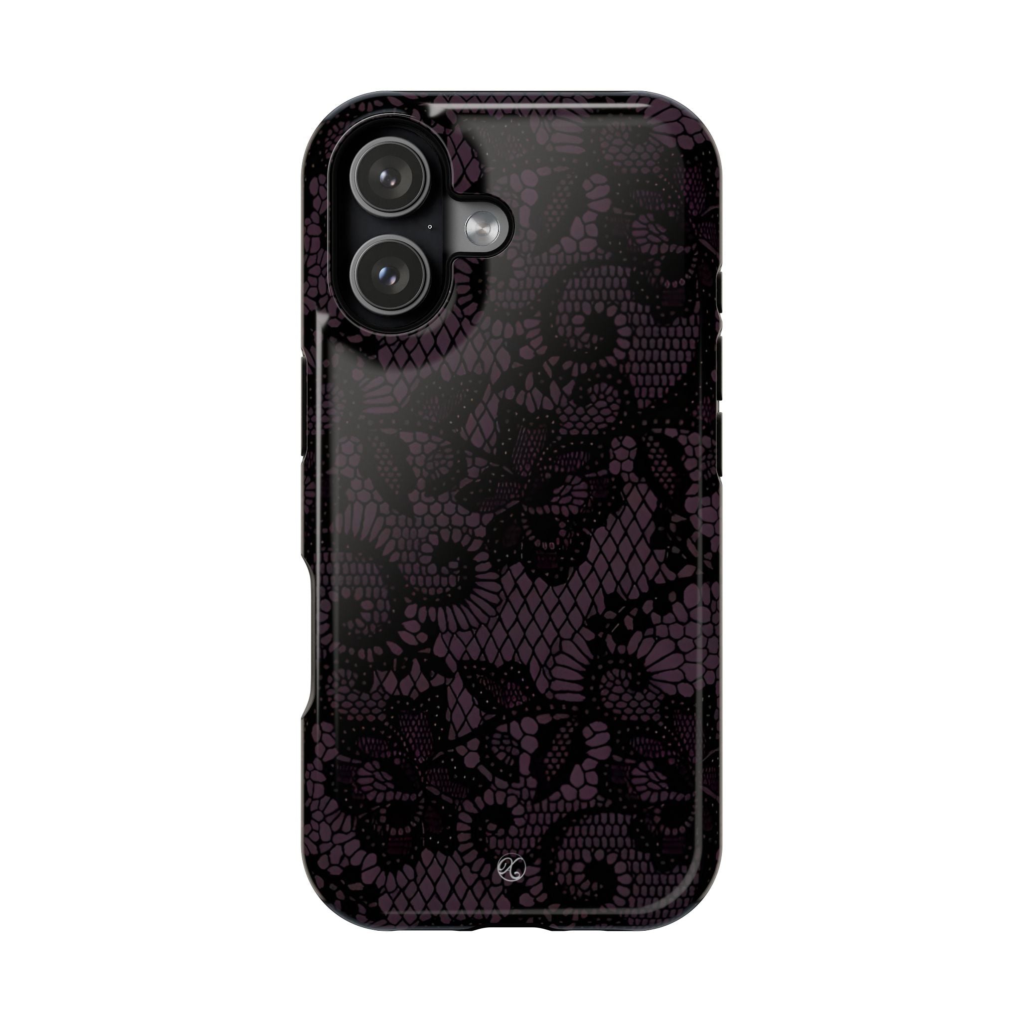 Purple Lace Noir Impact-Resistant Phone Case